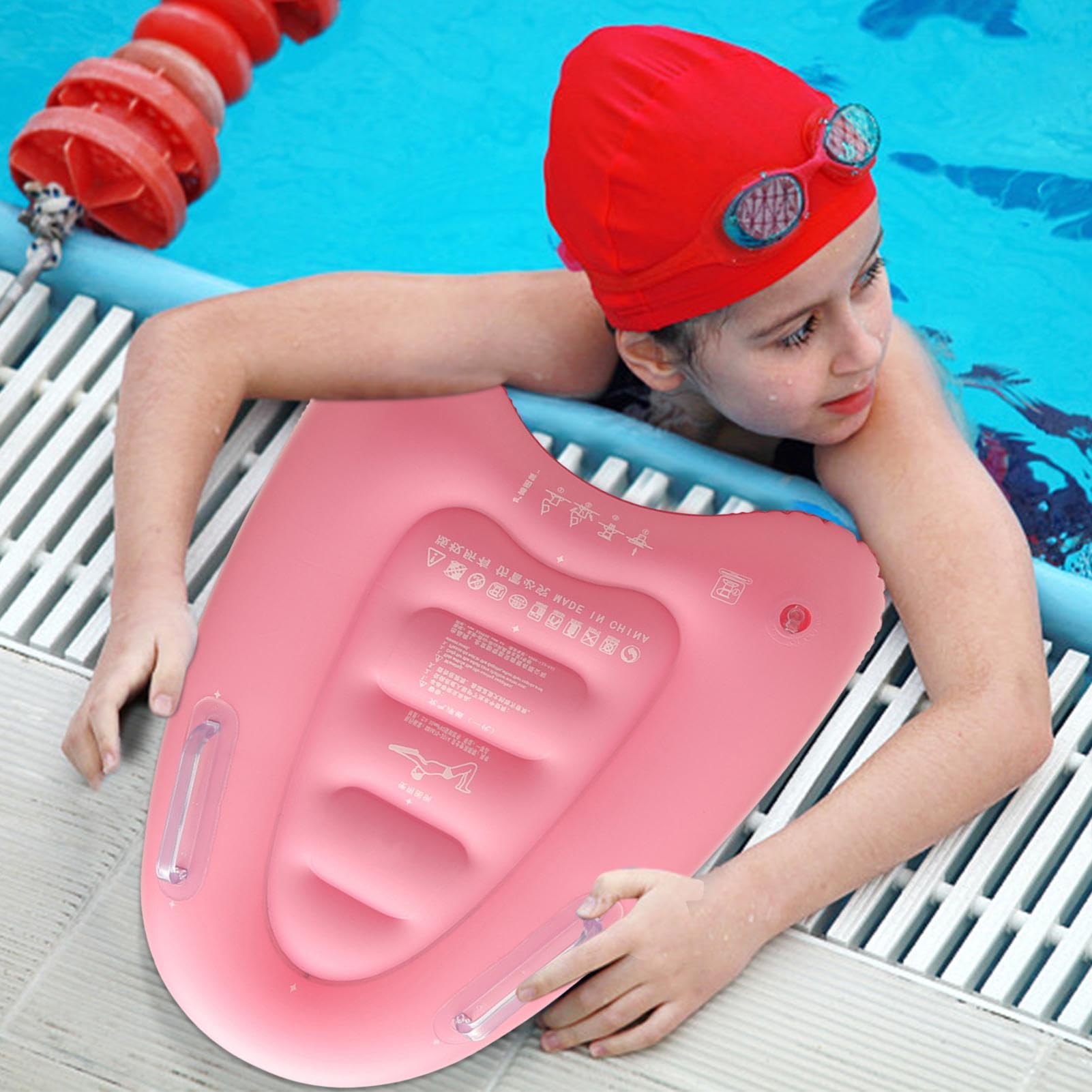 Inflatable Board - Inflatable Surfboard, Inflatable Body Board, Learn to Swim Floating Board | Swimming Beginners Floating Board Kids Over 3 Years Old Aid Mat for Beaches, Pools, Lakes, Oceans