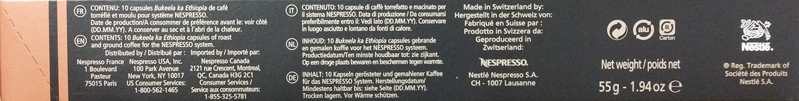 NESPRESSO Lungo Surtido, 50 Cápsulas | Café Arabica & Robusta, tostado claro a oscuro