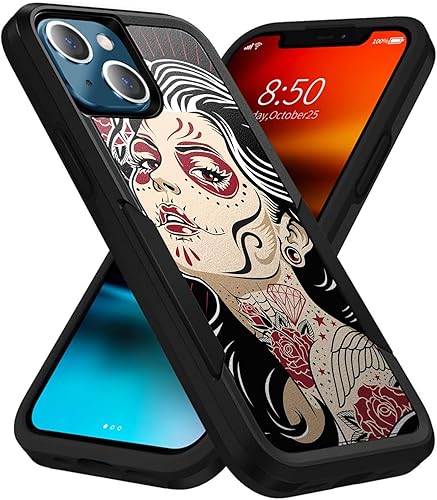 Miniatura 8 de CasesOnDeck Grip - Funda compatible con Apple iPhone 14 (6.1 pulgadas) / iPhone 14 [Dual Tactical], funda delgada y resistente, color negro mate