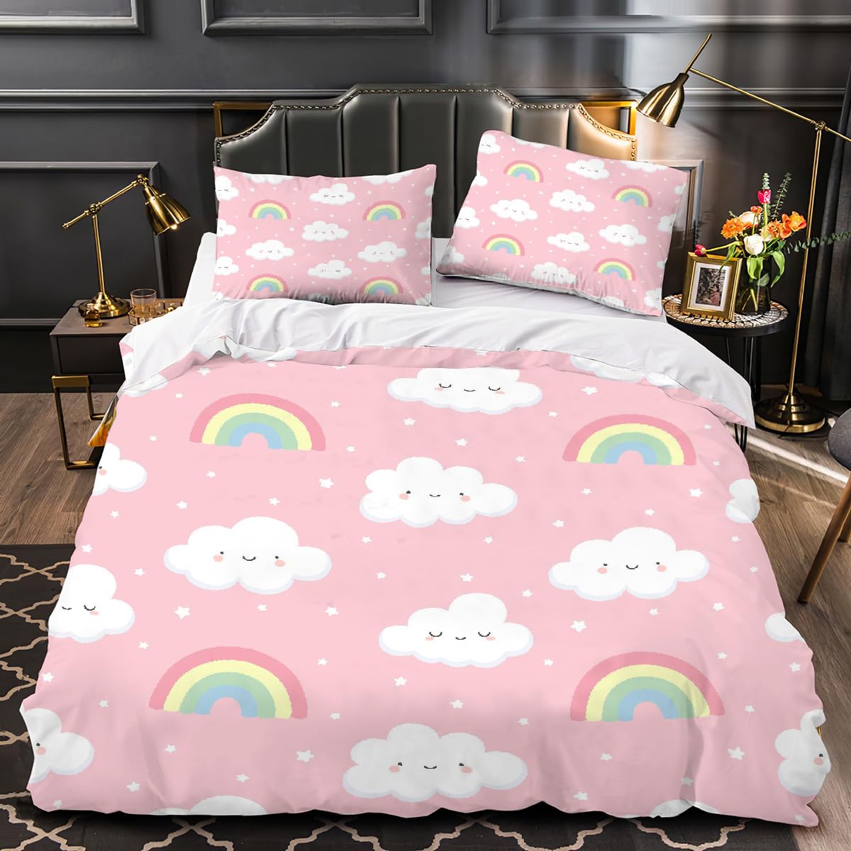 Housse de couette 220x240 cm avec zip pour changer son lit sans effort