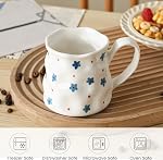 Mug de café en céramique pour les femmes,16 oz Mug mignon,Crative Star Grande tasse à thé,Céramique Mug,Café à la main