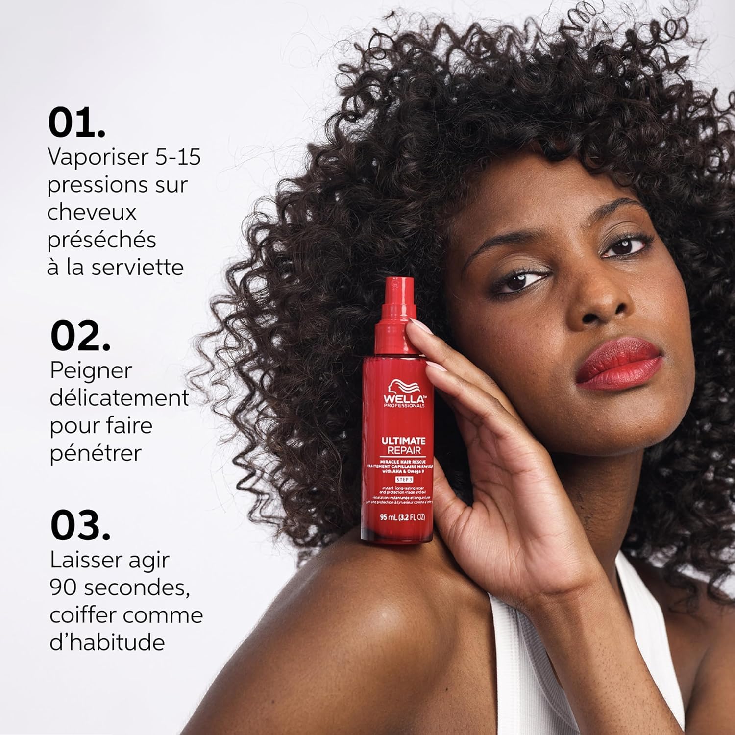 Wella Professionals Ultimate Repair léger pour cheveux abîmés, Après-shampoing nourrissant et Soin Miracle revitalisant,traitement réparateur sans rinçage pour les cheveux abîmés- 250ml + 200ml + 95ml