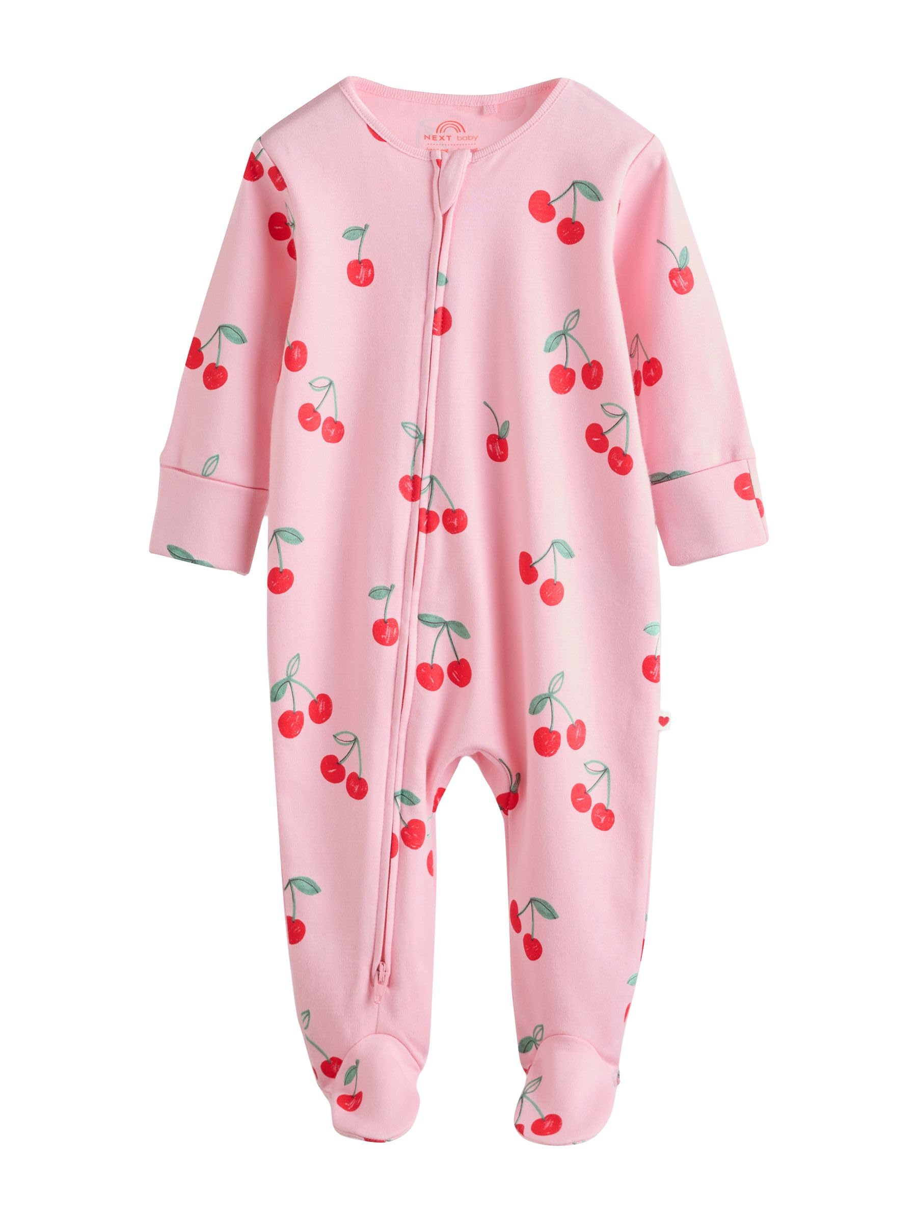 NEXT Bambina Confezione da 4 Tutine per Neonati con Zip bidirezionale