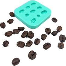 Coffee beans Real size coffee beans- candle making molds - Soap making molds Silicone mold NC004