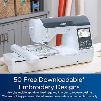 Brother SE2000 Computerized Sewing and Embroidery Machine with WLAN and 4x7 Magnetic Embroidery Hoop Frame