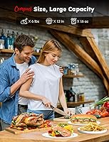 Vista 7 de Nuwave Plug-In Grill Air Fryer Oven Combo w/Sheath Heaters, Authentic Char Flavor, 2024 New Convection System, 2X More Even, 100 Presets, Smarter