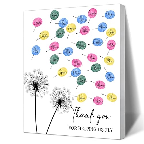 SHLINCO Teacher Thank You Gift Box, DIY Personalized Student Fingerprint