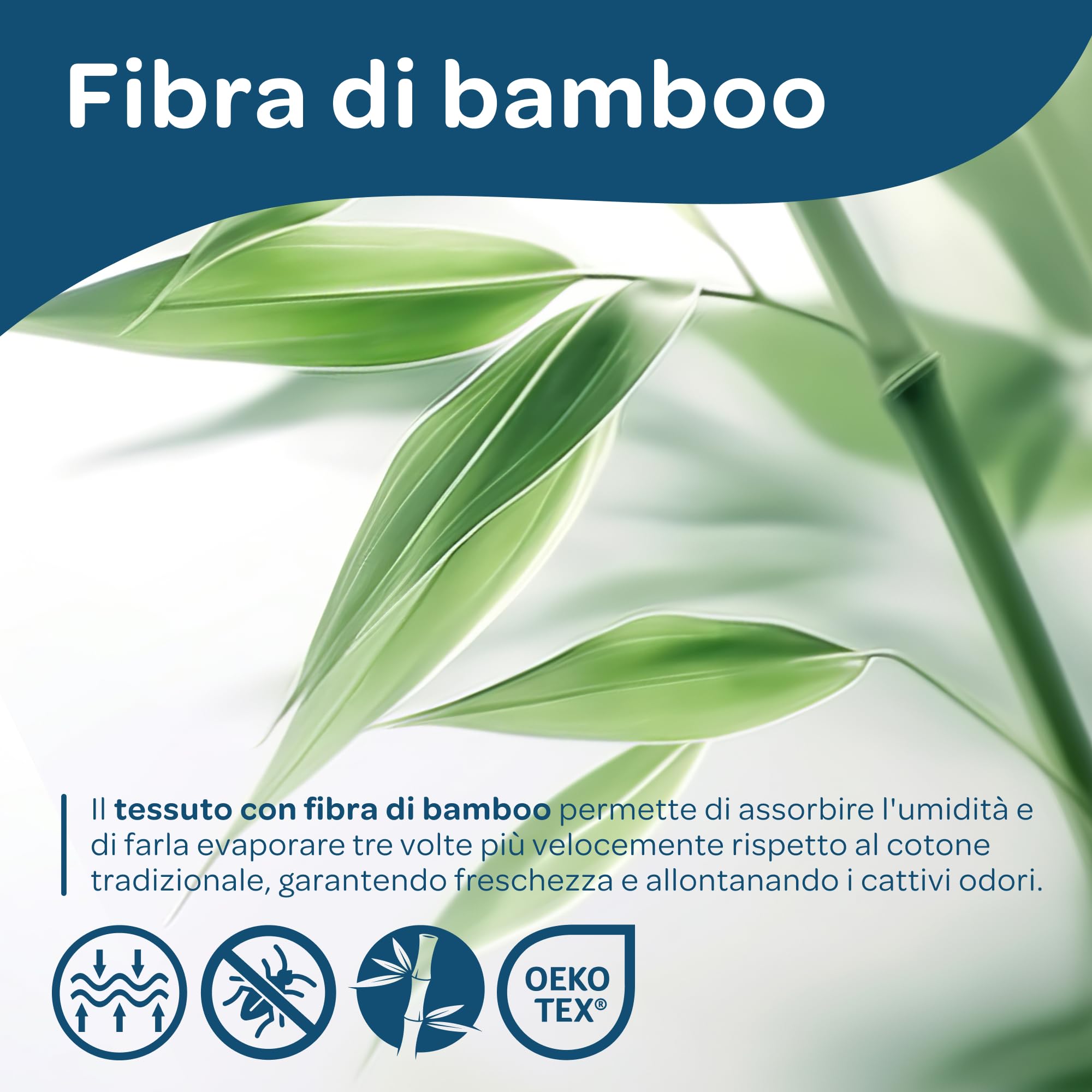 DOLCI SOGNI Topper Una Piazza e Mezza 120x190, OEKO-TEX® e CertiPUR™ Topper Piazza e Mezza 100% Memory Foam Spessore 6 cm, Fodera in Fibra di Bamboo Sfoderabile 100% Made in Italy