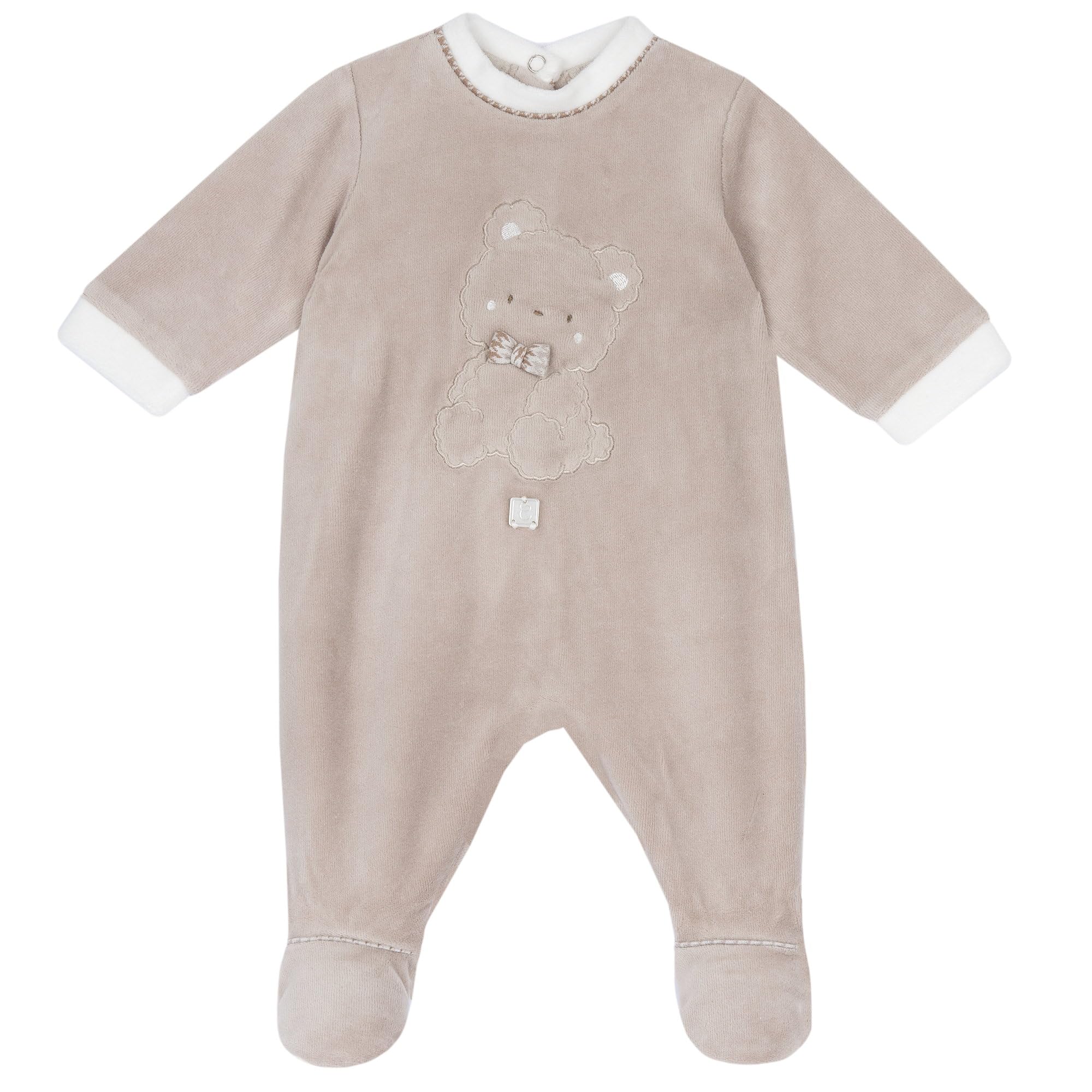 Chicco, Pijama de Bebé de Suave y Cálida Chenilla, con Cómoda Abertura con Solapa, Adecuado para el Invierno, Ropa de Bebé para Niño y Niña 0-24 Meses, Designed in Italy