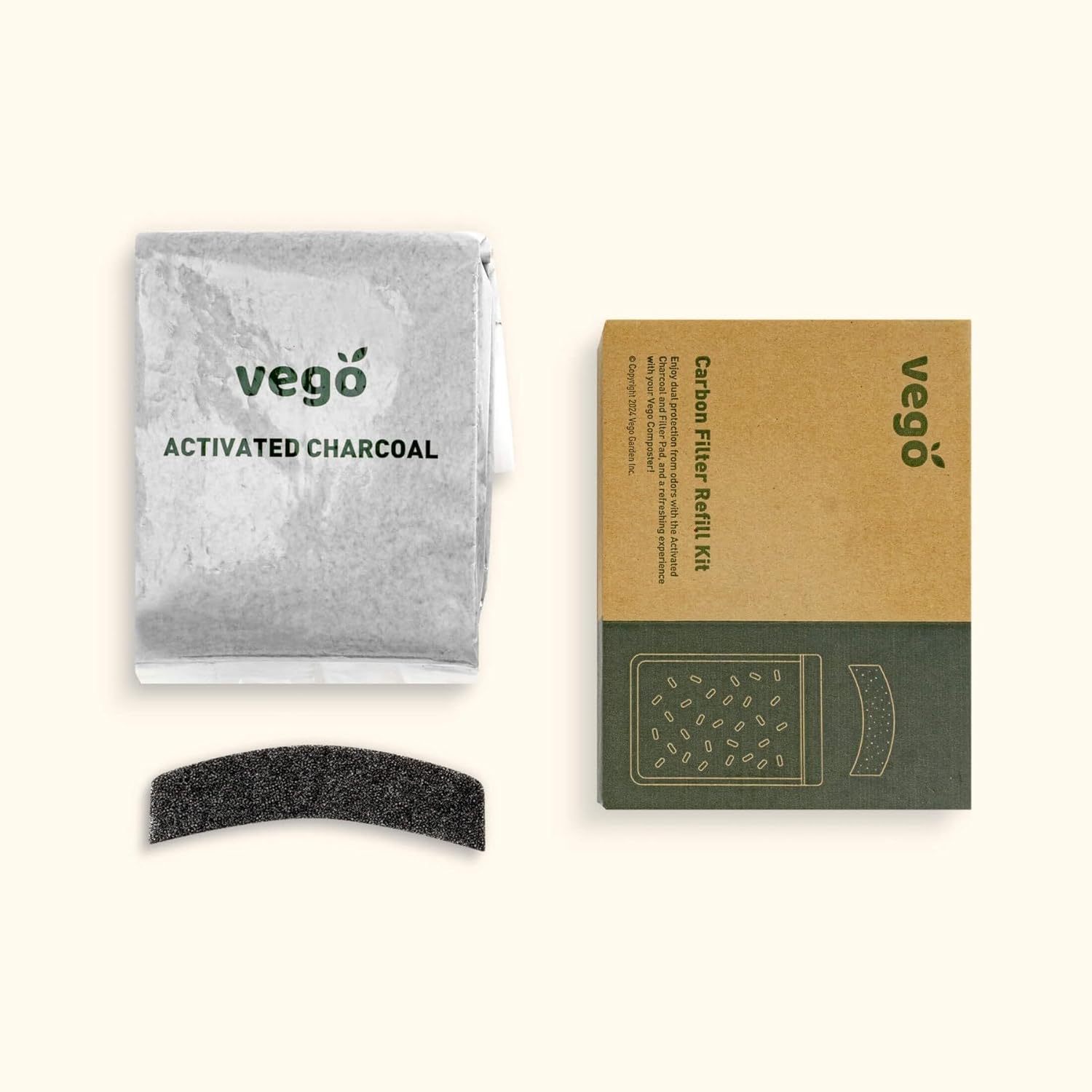 Vego Carbon Filter Refill Kit, 2 Bag