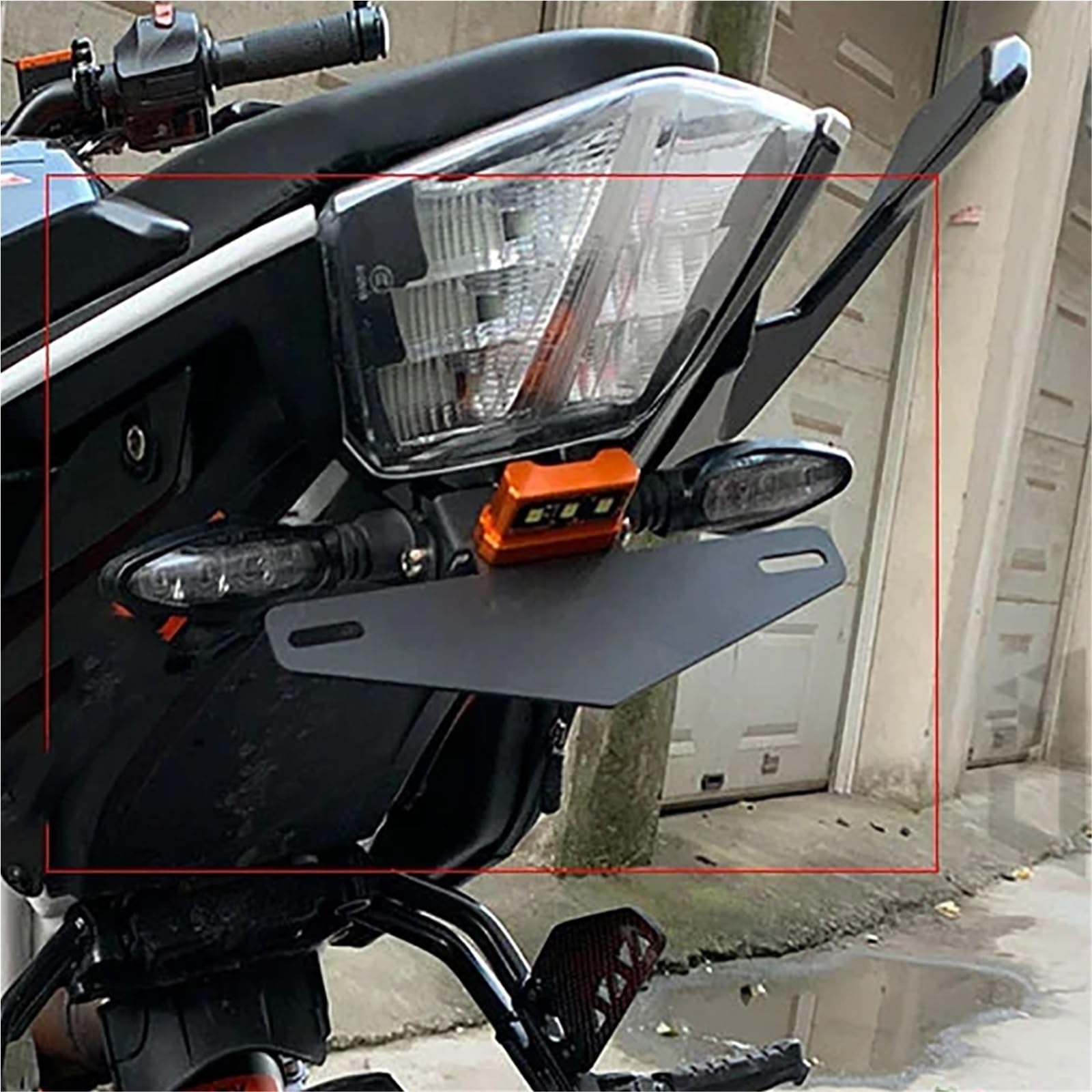 Tablica rejestracyjna Pasuje do DUKE 125 250 390 RC390 Duke 390 Tylna tablica rejestracyjna Motocyklowy uchwyt na światło LED Fender Eliminator Tail Bracket Uchwyt tablicy rejestracyjnej