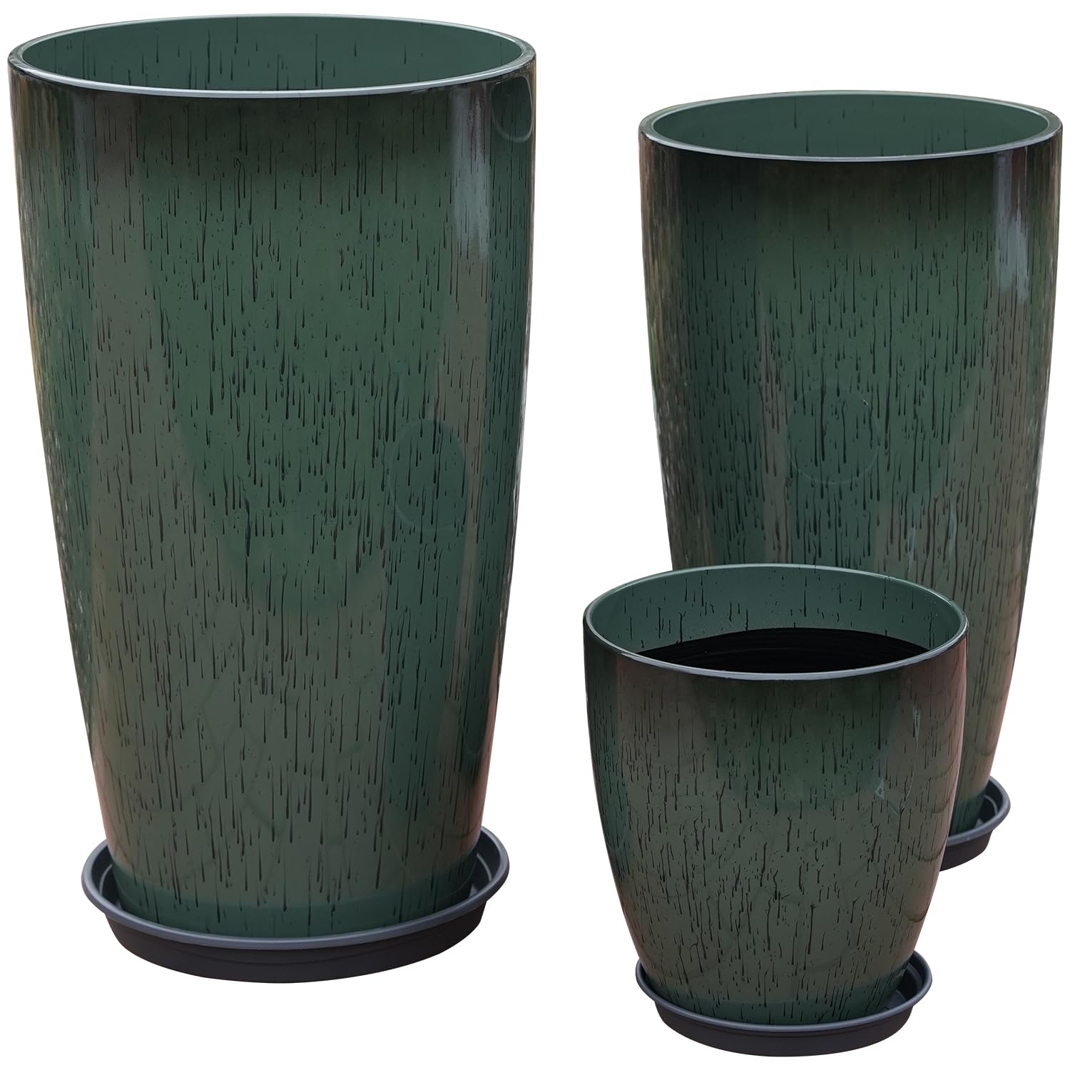 Amazon.com : MinCHI257 24,21,11 Inch Large Plastic Planters with