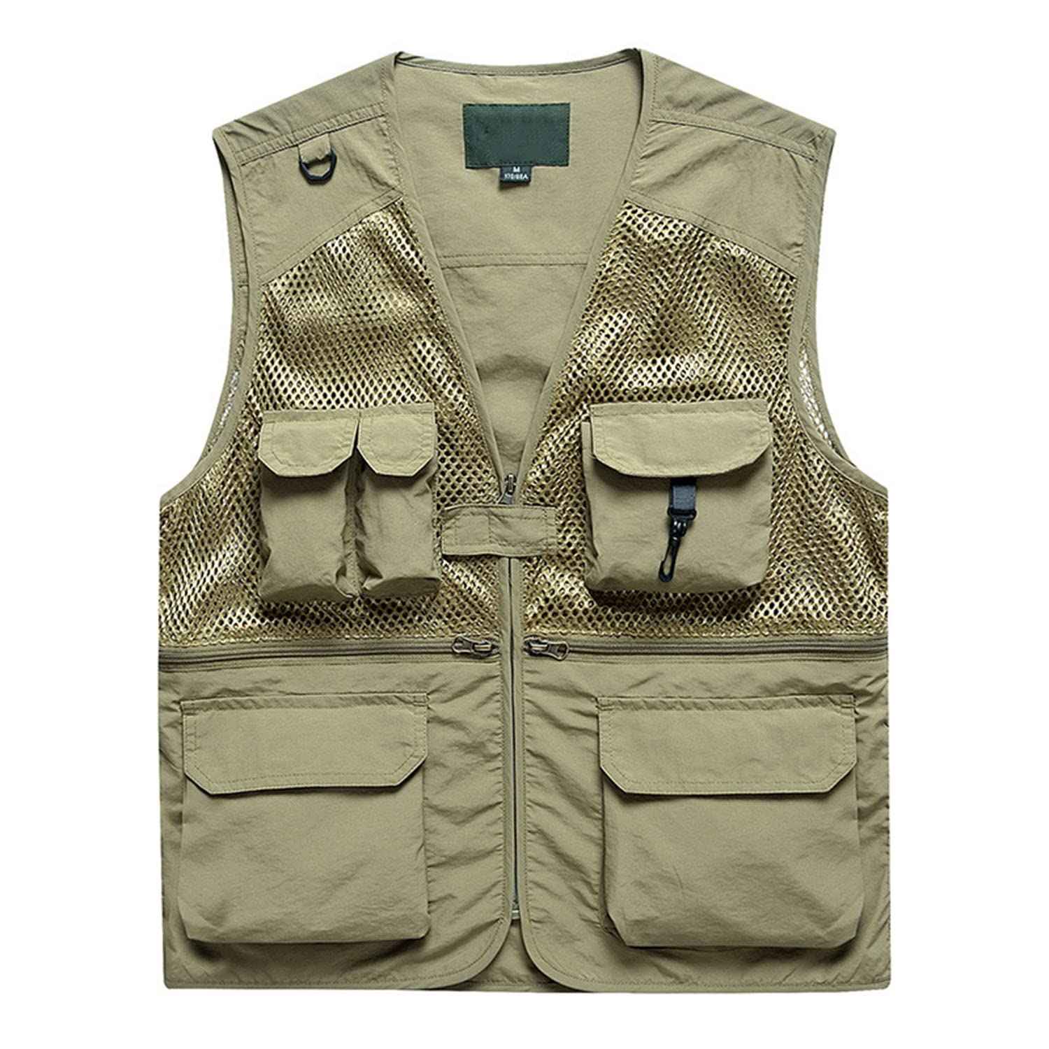 Chaleco Multibolsillo para Hombre Chaleco De Pesca Casual para Exteriores Chaleco Transpirable De Verano Chaqueta De Fotografía De Viaje Multifuncional Sin Mangas