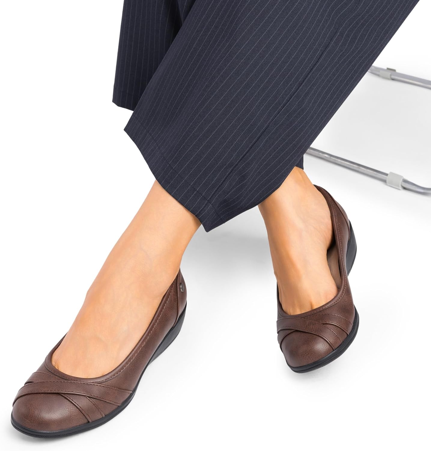 DREAM PAIRS Women's Ballet Flats Business Office Work Dress Shoes Comfortable Dressy Flats for Women - Image 8