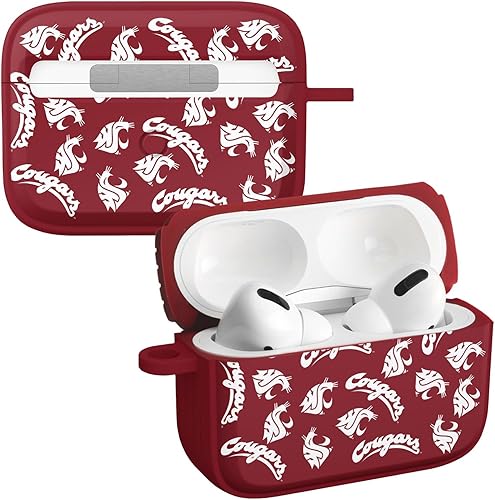 Miniatura 18 de AFFINITY BANDS Washington State Cougars Camo HDX - Funda compatible con Apple AirPods Generación 3 Camo,Champion Series,Clásico,Carmesí