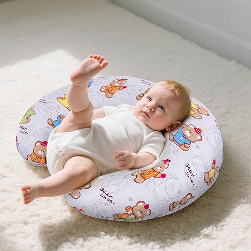 Miniatura 4 de Almohada de lactancia para bebé, almohada ajustable para alimentación con biberón, esencial para lactancia materna para mamá y bebé más saludable,