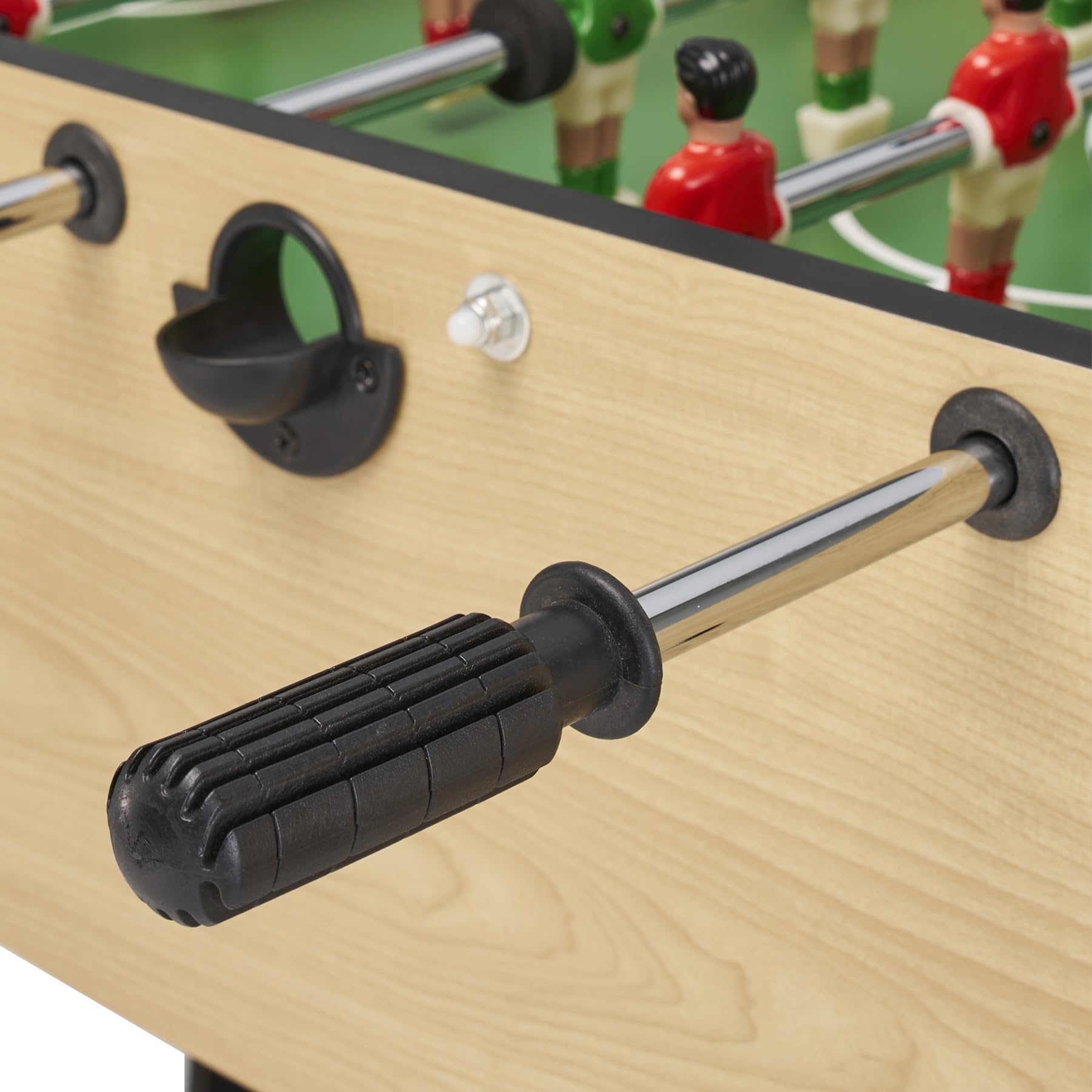 KANGUI Babyfoot Enfant Aspect Bois – 22 Joueurs et Barres Télescopiques