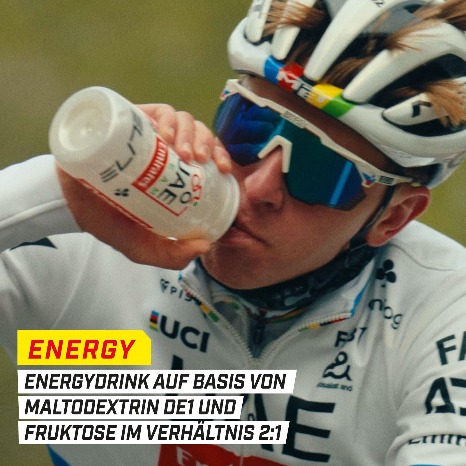 ENERVIT SPORT Isocarb 2:1 | Isotonisches Getränkepulver Elektrolyt Pulver mit 2:1 Ratio Kohlenhydratmischung Fruktose & Maltodextrin | Iso Drink zur regelmäßigen Einnahme beim Sport