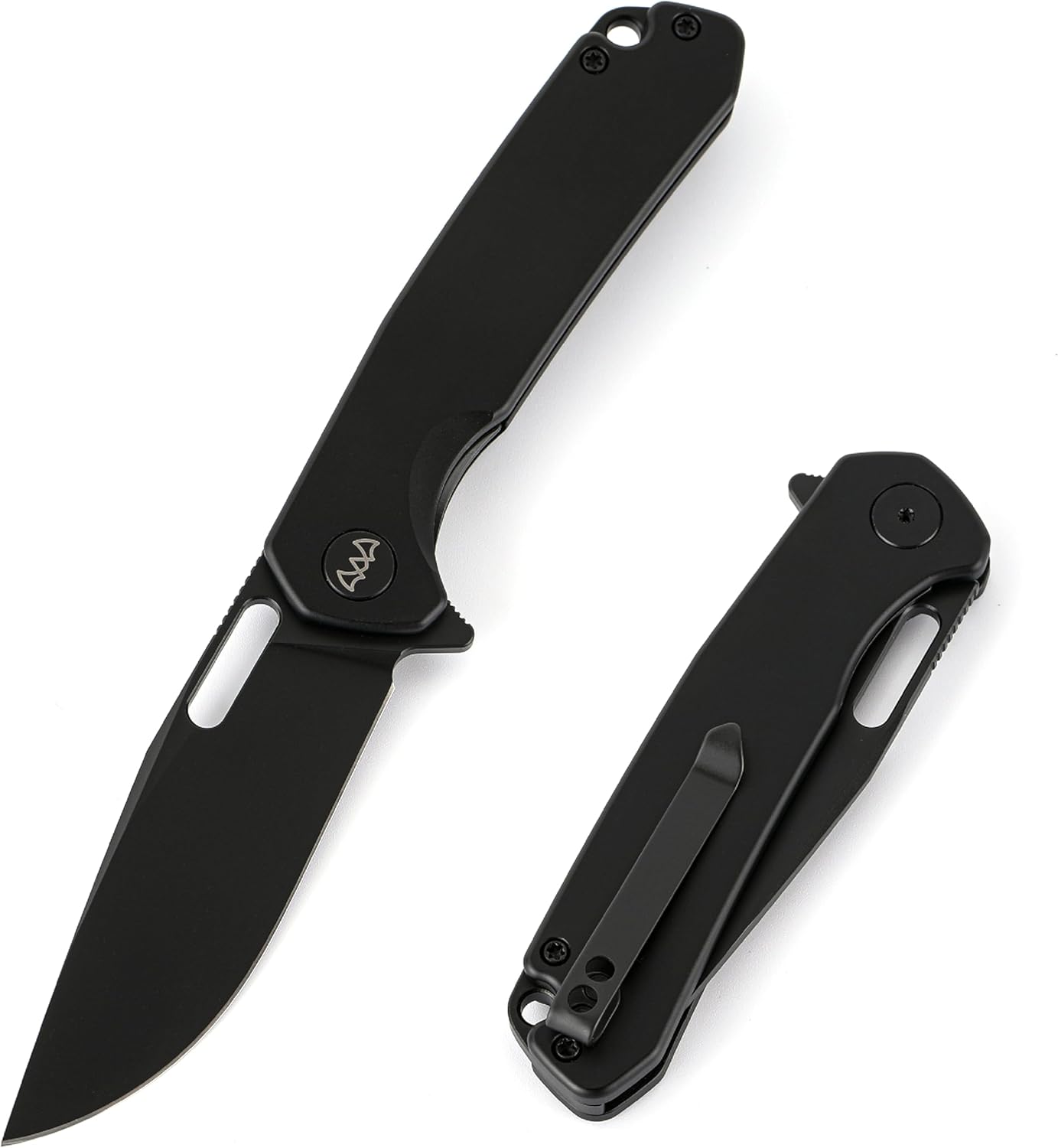 Pocket Knife 3.3" Folding Knife Premium 14C28N Blade with Aluminum Handle Pocket Clip, EDC Knife for Camping, Hunting, Hiking, Survival and Outdoor Activities