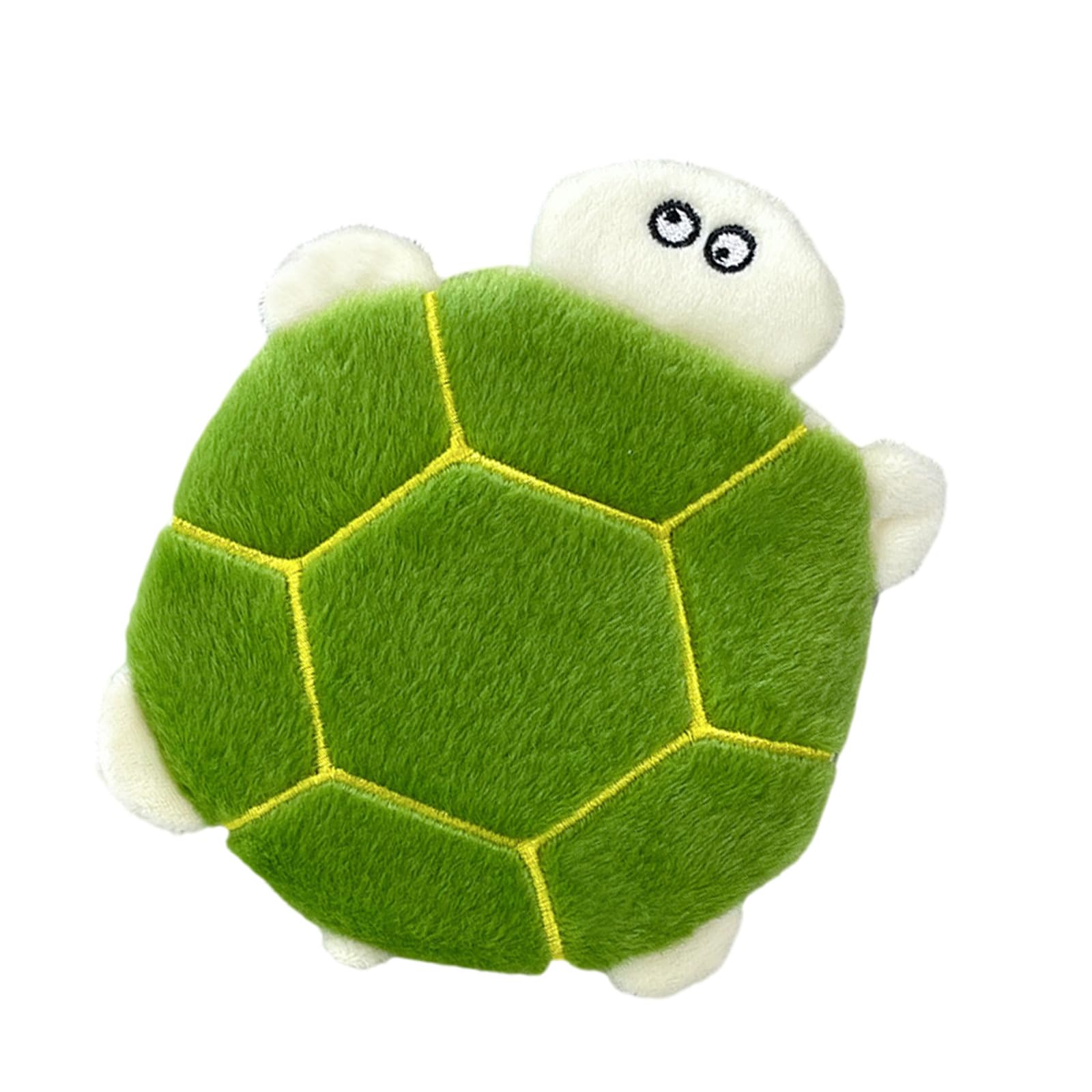 Maxtonser Tortoise Coin Purse,Plush Coin Pouches,Wallet with Zippers Keychain,Small Change Purse for Women Portable Cosmetic Bag