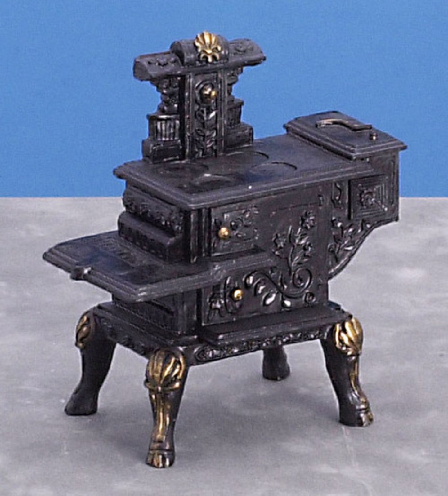 Amazon.com: Dollhouse Miniature 1:12 Scale Black Wood Stove #T5931