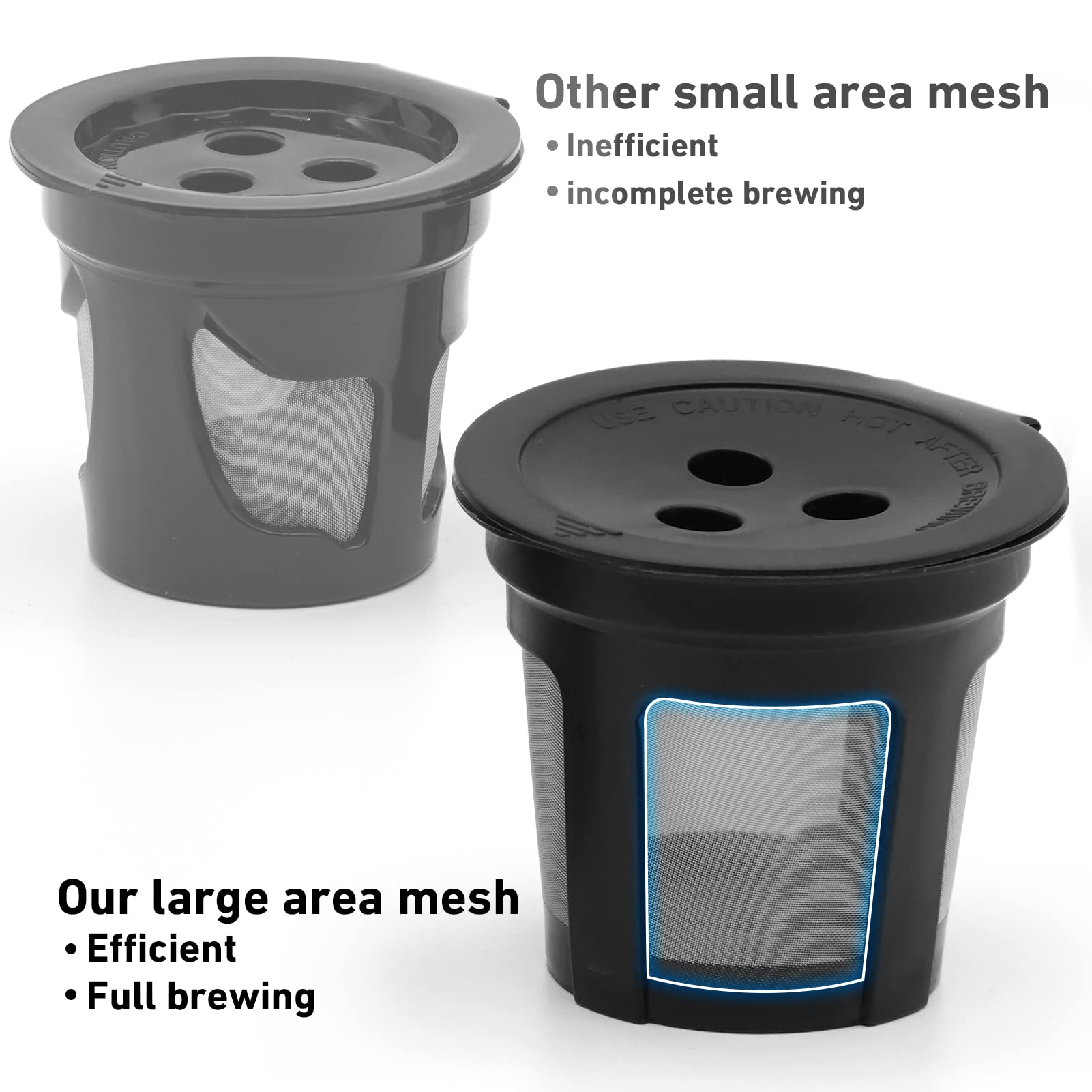 Confezione da 5 capsule di caffè riutilizzabili K Cup compatibili con