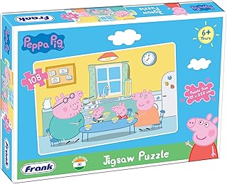 Frank Peppa Pig - 108 Piece Jigsaw Puzzle for Kids Age 6 and Above | Fun & Challenging Puzzle Game for Focus, Memory & Logical Thinking | Educational Toys & Gifts for Kids | Brain Booster Puzzle
