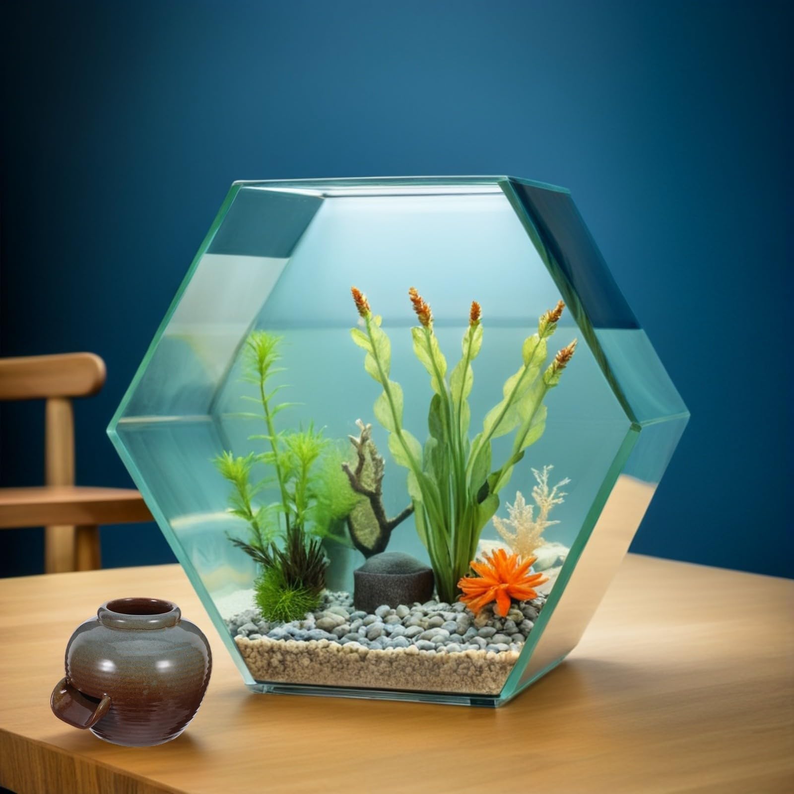 2 Pezzi Fontana da Giardino Esterno in Ceramica a Forma di Vaso con Cascata Ricircolante e Circolazione Naturale Dell'acqua per Patio e Stagno Acquatico