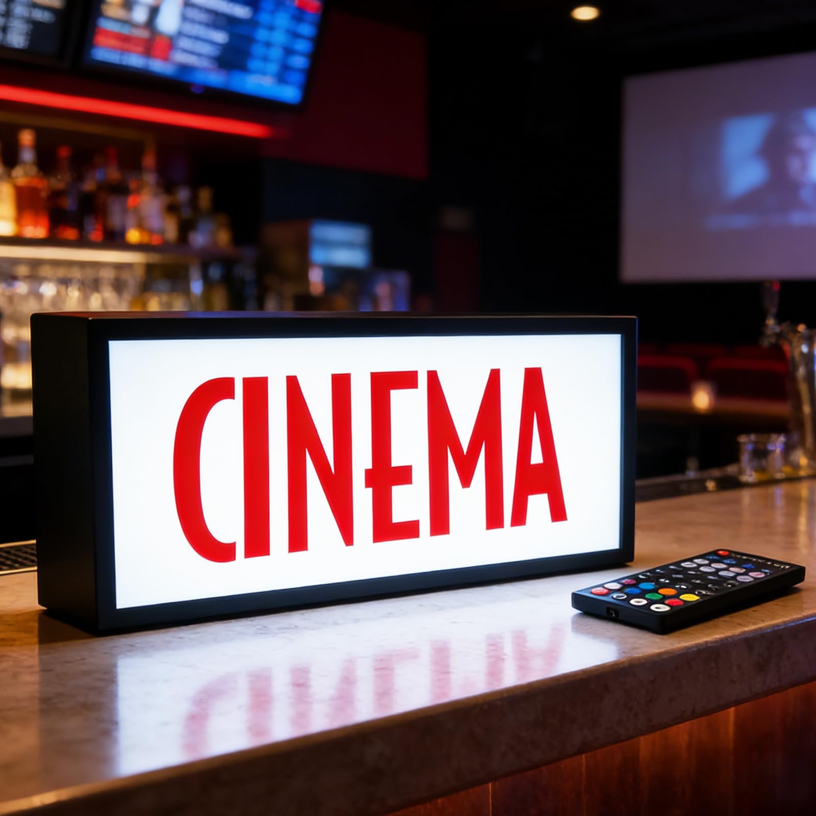 Segnale cinematografico vintage con effetto neon, alimentazione USB, dimmerabile, per Home Theater, sala multimediale, cinema, bar, illuminazione ambientale, regalo per gli appassionati di