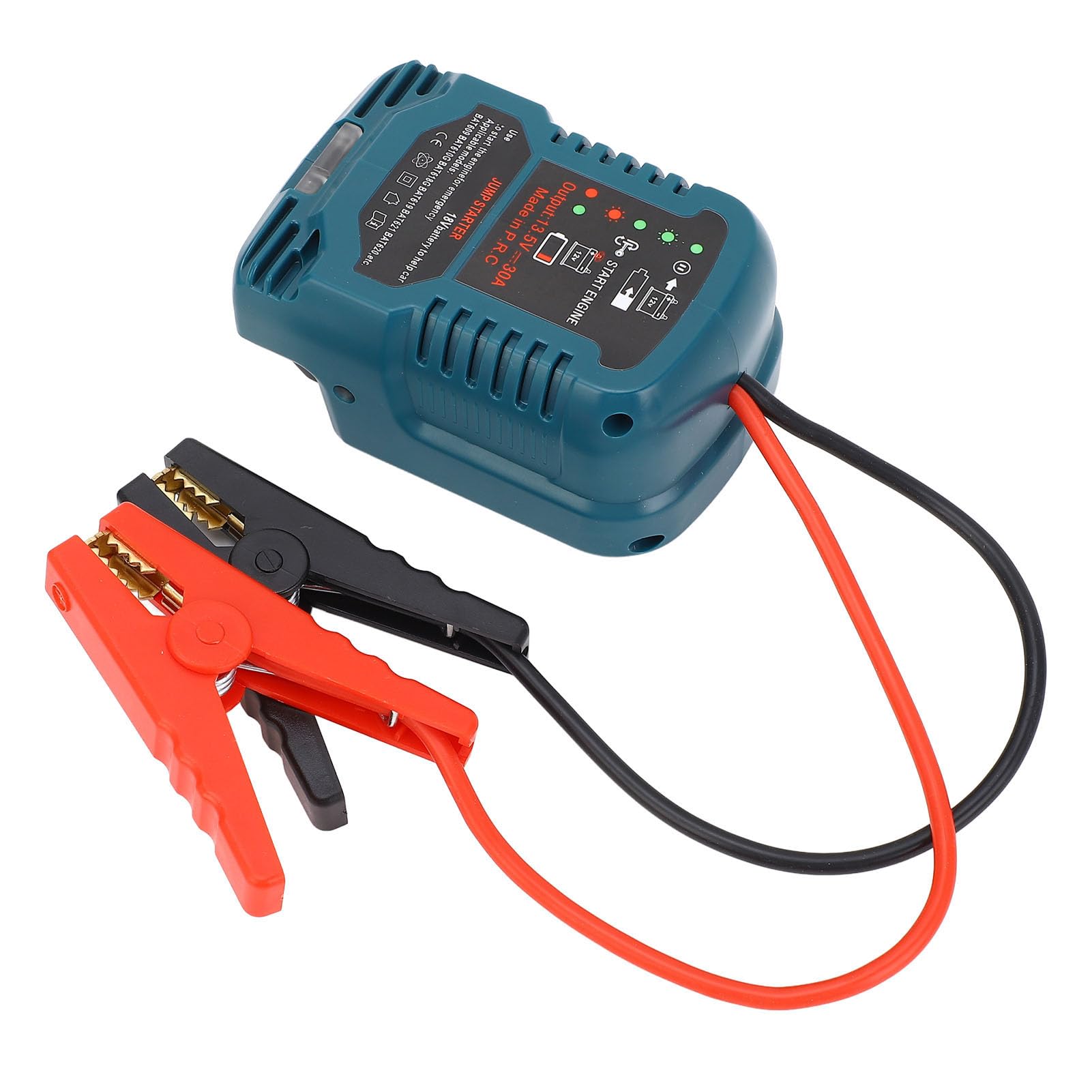 Avviatore di Emergenza per Auto, Design Integrato in ABS con Doppie Maniglie, Pacco Batteria Portatile per Auto da 12 V per Camion e Automobili