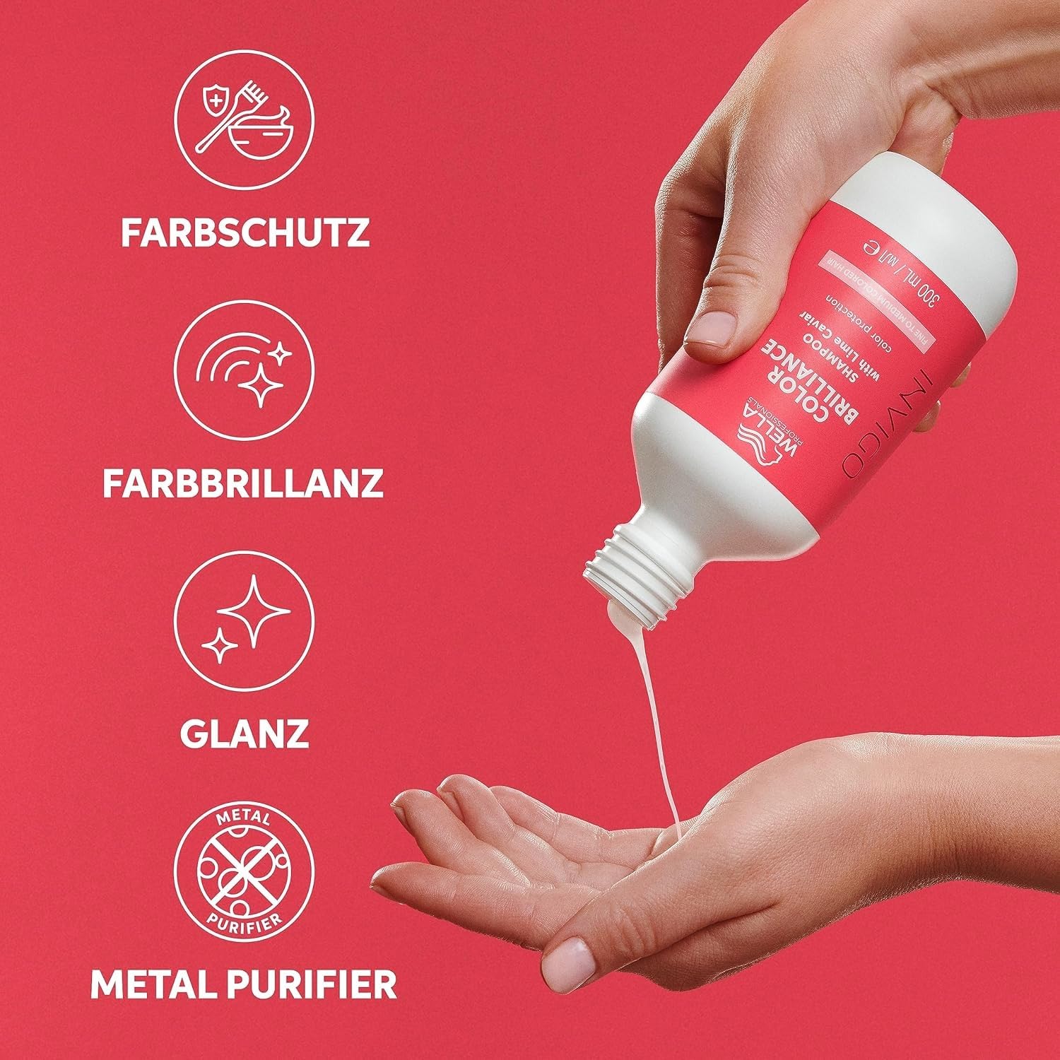 2er Wella Professionals Invigo Color Brilliance Farbschutz Shampoo Fein/Normal, 1000ml