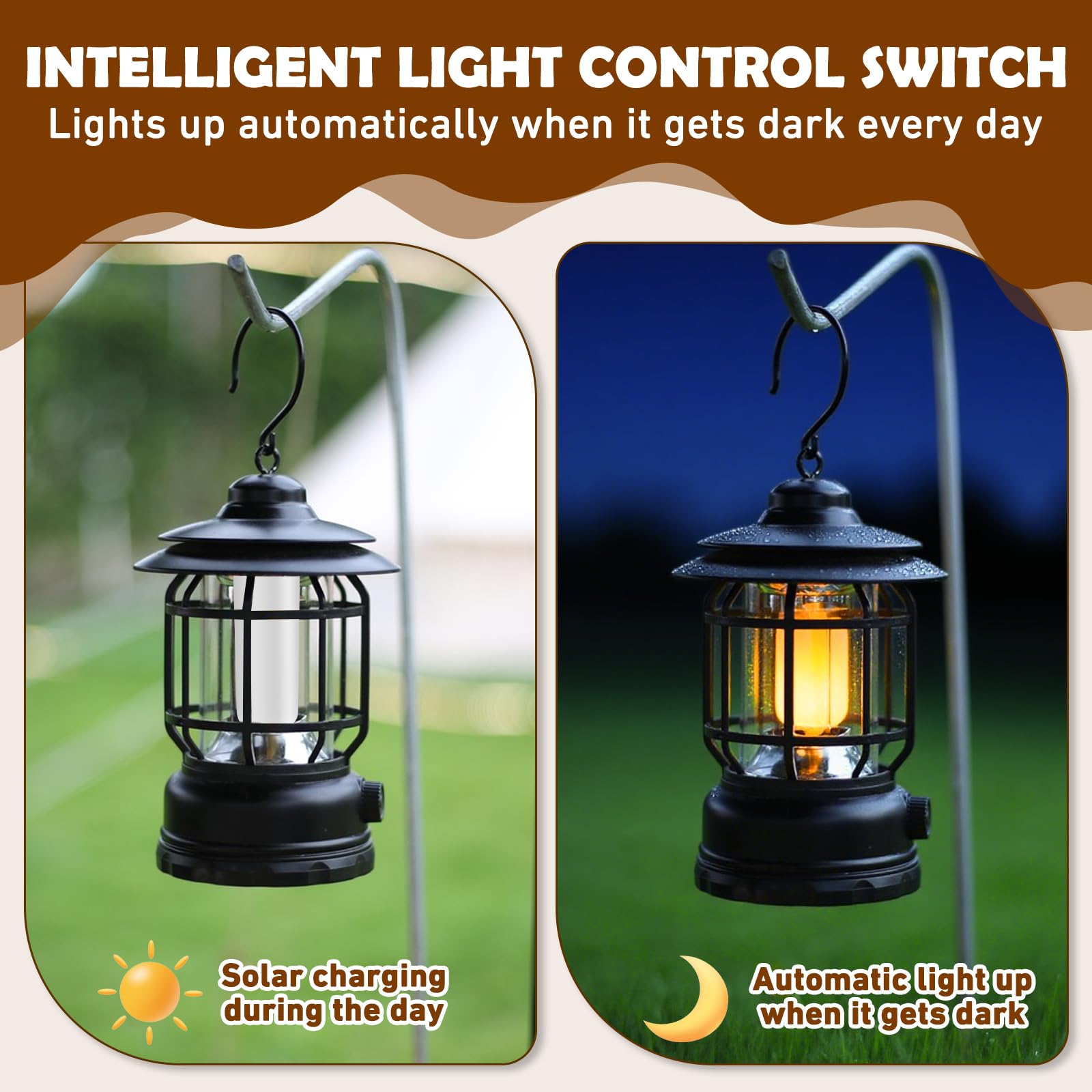 smtfcty Solar Lights Replacement Top,4PCS Diameter Solar Flame Light 3 inch Flame Bulb for Lantern Light Replacement Outdoor Hanging Lanterns DIY Table Lights Garden Patio Decoration - Image 3