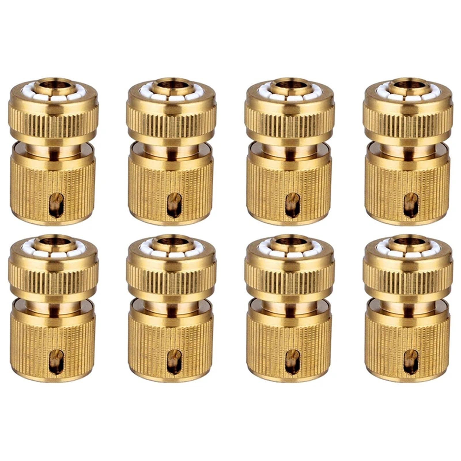 Conector Manguera Conector De Manguera 1/2" For Jardinería, Riego Doméstico Y Lavado Autos para Manguera(8 PCS)