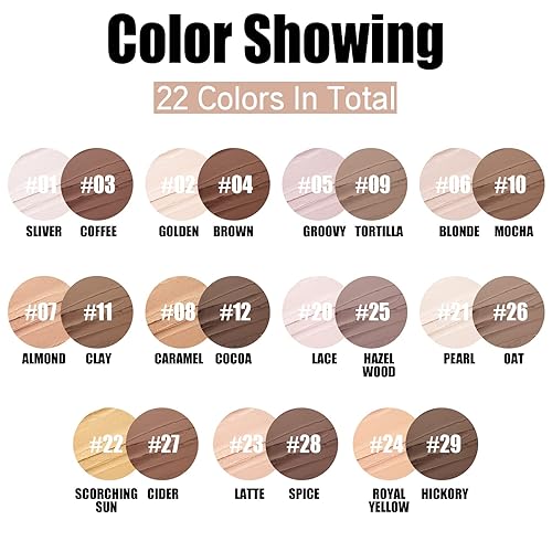 Miniatura 6 de FOCALLURE 2 varillas de base de contorno resaltador y bolígrafo bronceador lápiz para iluminar la cara y sombrear maquillaje de sombra de larga