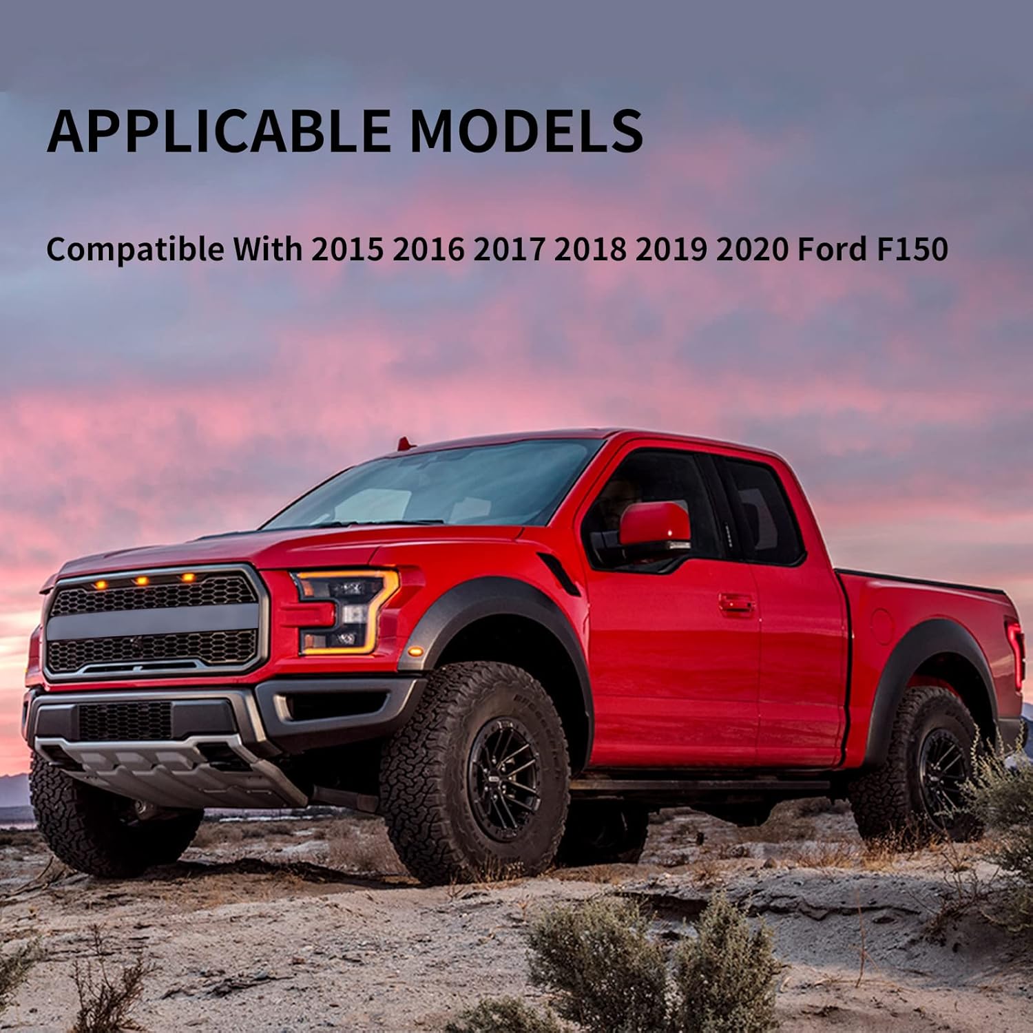 Driver Side Mirror Replacement for 2015 2016 2017 2018 2019 2020 Ford F150 Mirrors Glass - Convex Mirror Glass, Left Side Rear View Mirror with Heated & Blind Spot