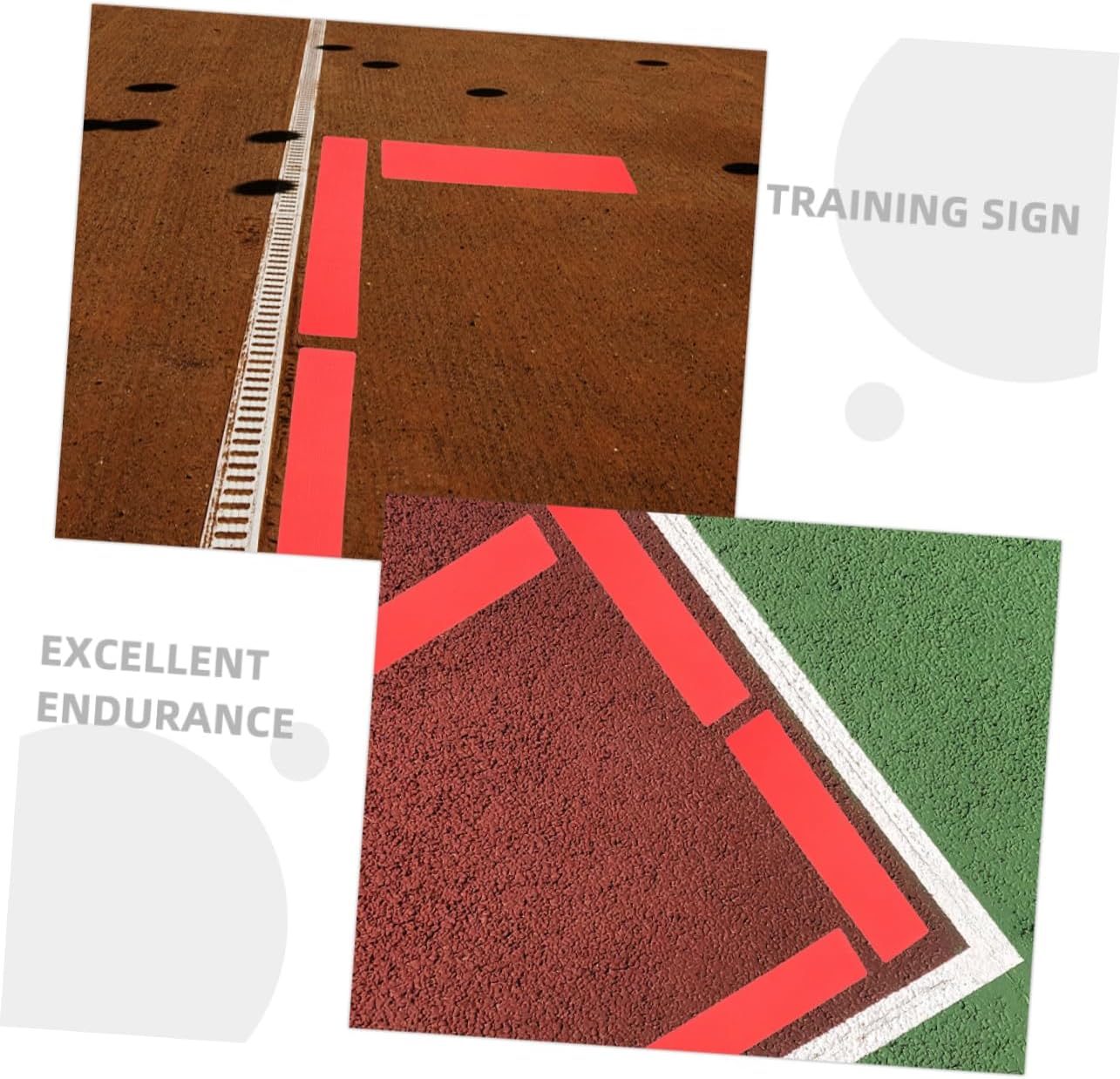 BESPORTBLE 10pcs Landmark Mat Markers for Pickleball Tennis Court Tennis Training Equipment