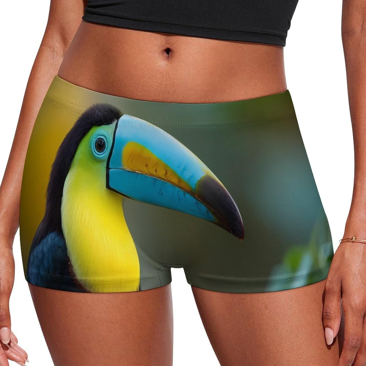Toucan Colorful Funny Women's Boxer Briefs Breathable Underpants Trunks Stretch Underwear