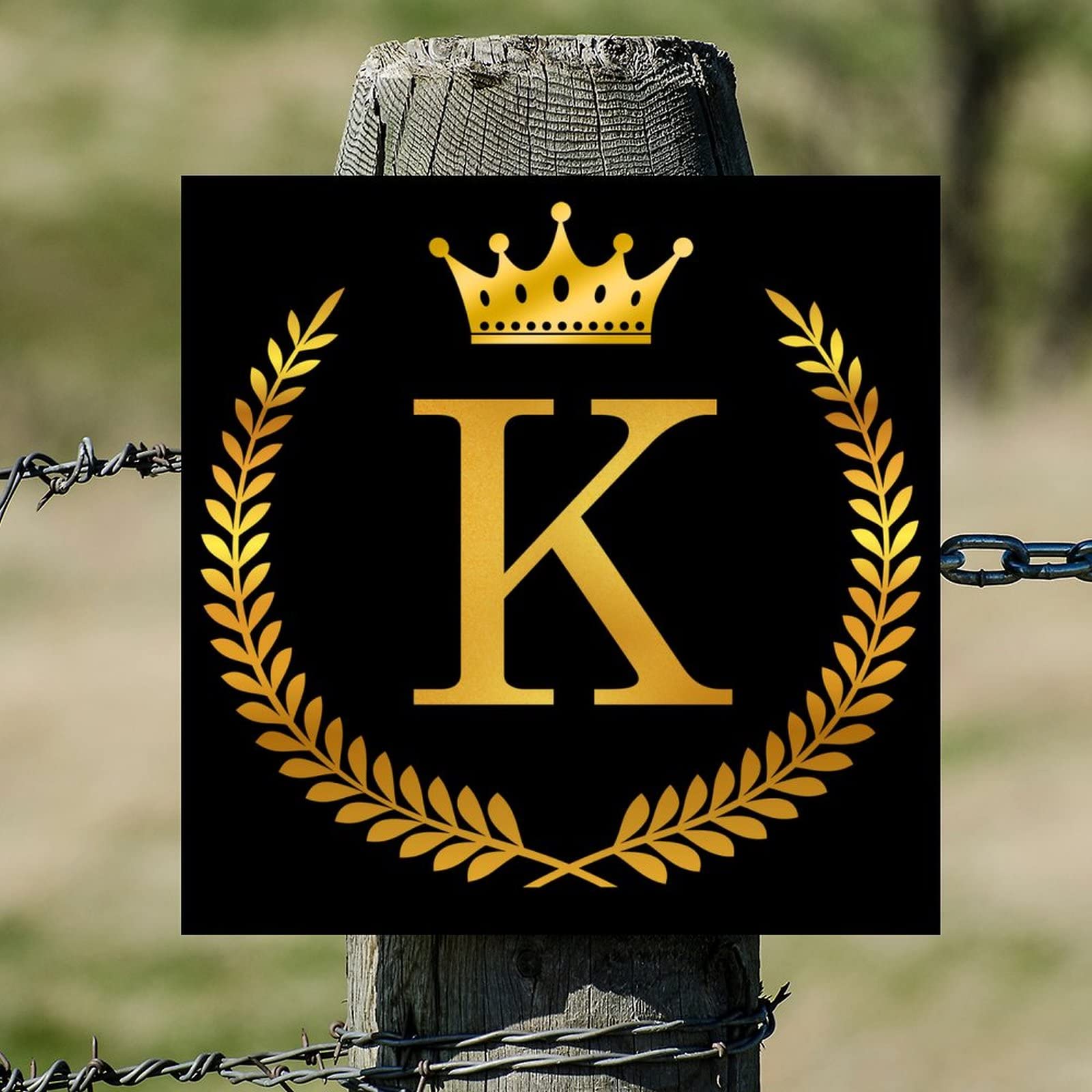 Gold Letter K For Wall