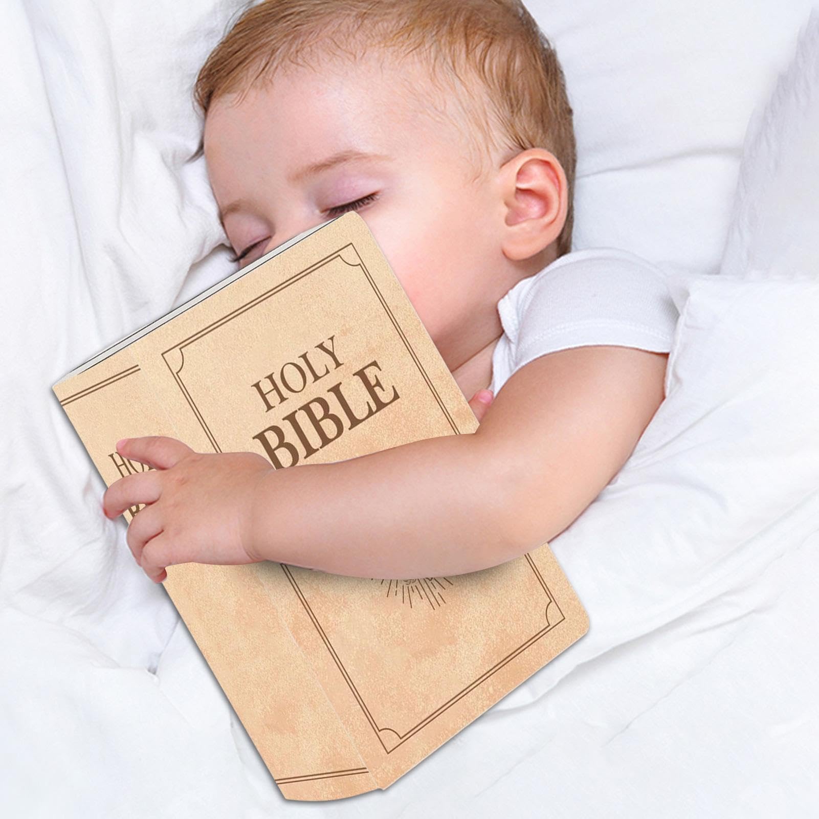 Cuscino Peluche A Forma Di Bibbia - 25x18 Cm, Morbido, Decorazione Per Casa O Regalo Cristiano