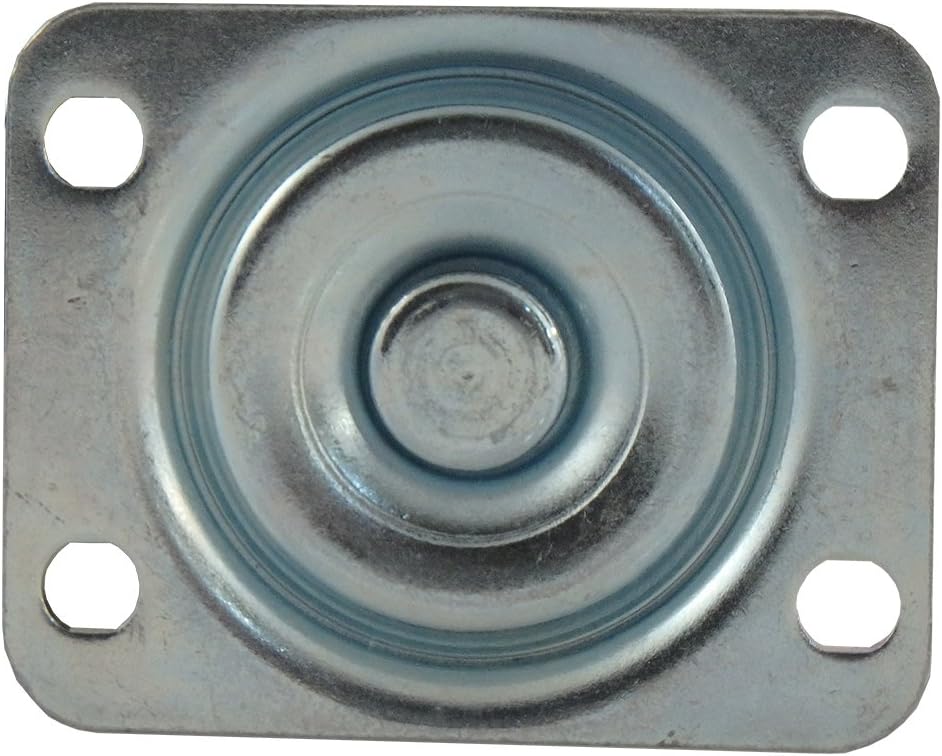 Hot Deals TPR Rubber Caster Wheel with Swiveling Top Plate w/ Brake - 5-Inch - 350 lb. Load Capacity - Non-Marking for Hospitals, Food Service, & Other Institutional Applications