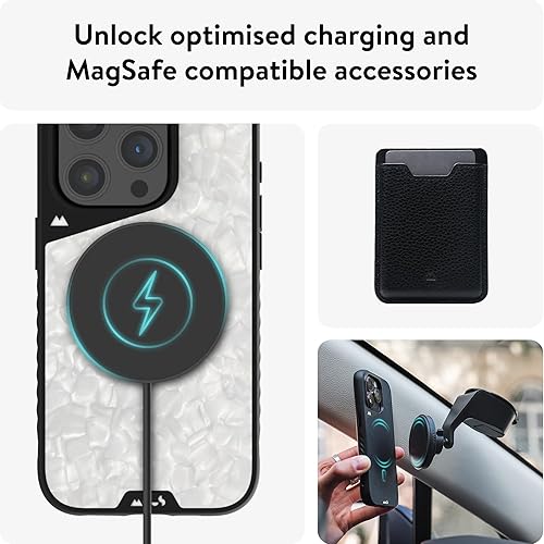 Miniatura 5 de Mous Funda compatible con iPhone 15 Pro MagSafe - Limitless 5.0 - Bambú - Funda protectora para iPhone 15 Pro - Funda protectora para teléfono a