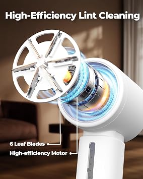 ASNUG Fabric Shaver, Electric Lint Remover, Sweater Shavers to Remove Pilling with 3 Speeds, 6 Leaf Blade, LED Display & Type-C Rechargeable, Removes Fuzz, Pills for Clothes, Couch, Furniture
