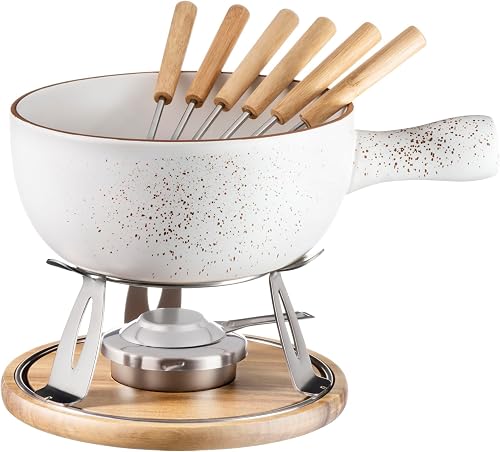MÄSER, Serie Pintar,Käsefondue für 6 Personen, Käsefondue Set im Vintage-Stil, S
