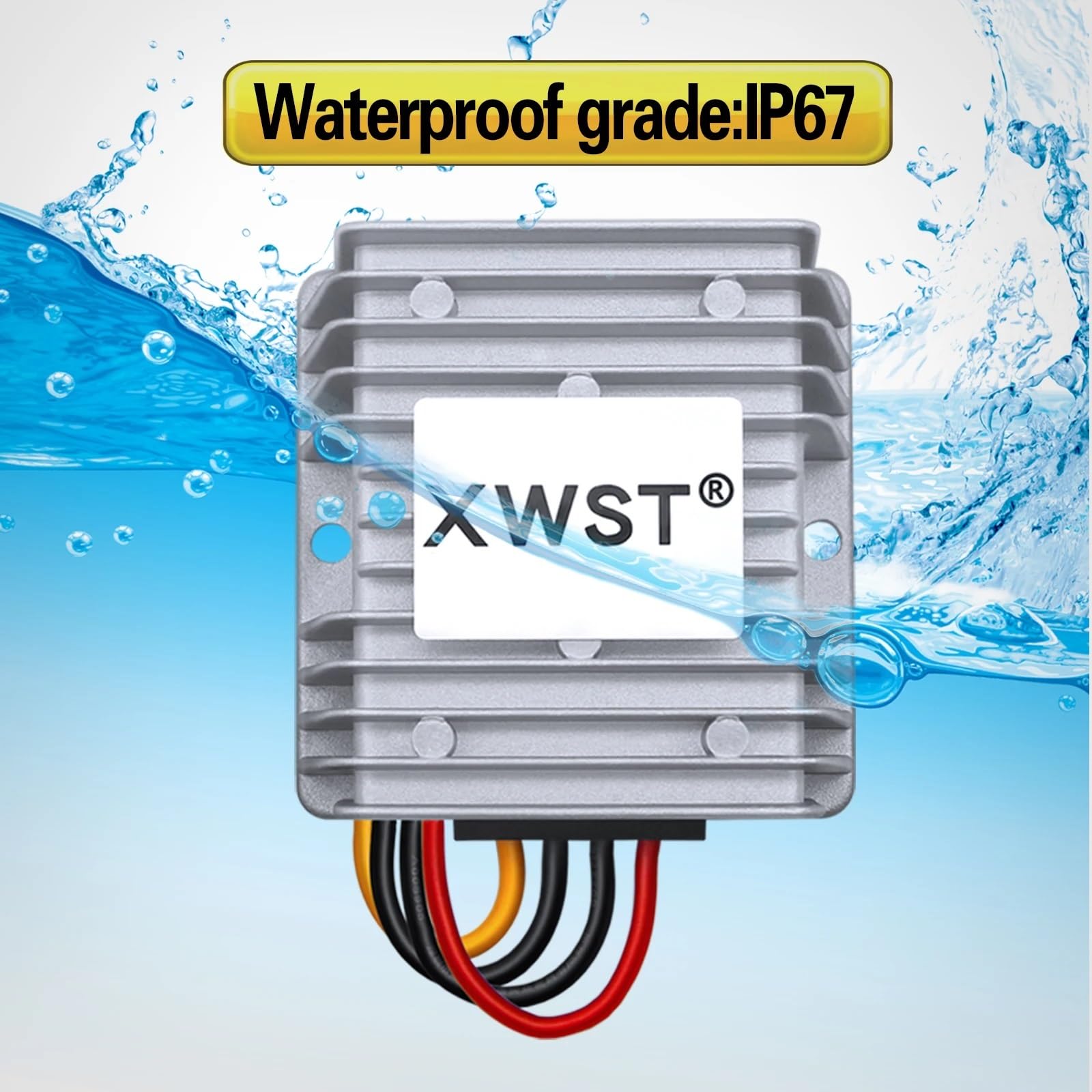 12 V auf 28 V DC DC Konverter Boost Inverter 3 A 5 A 10 A 12 A Spannungsregler Step Up Power Modul für (12 A, 75 Silber)