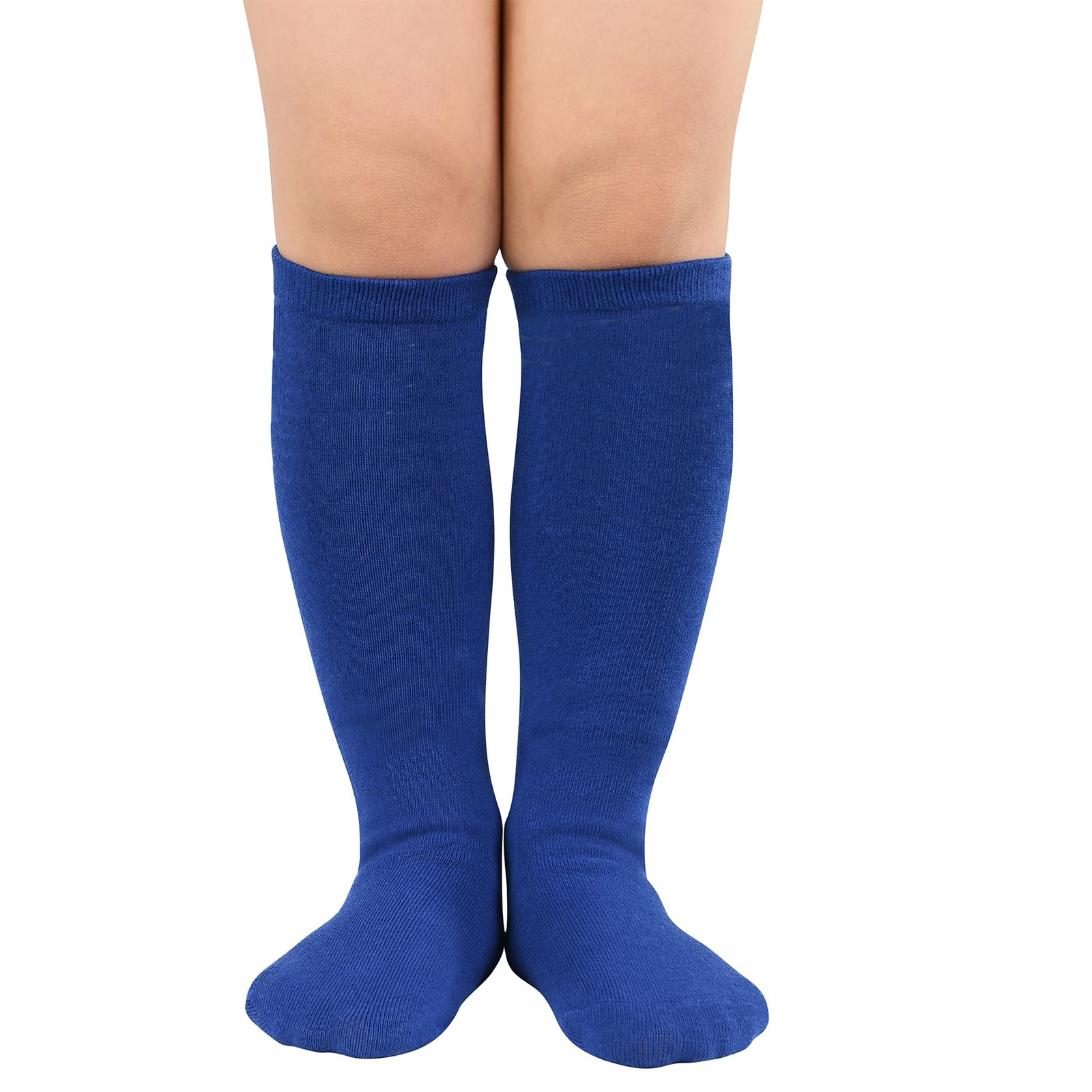 American TrendsKids Toddler Soccer Socks Knee High Tube long Socks Three Stripes Uniform Socks for Boys Girls 1-9 years