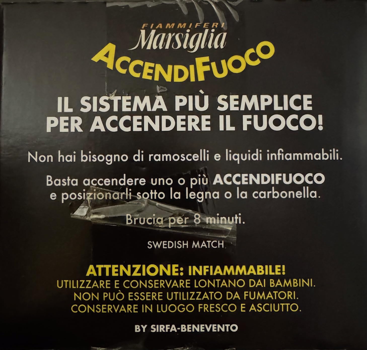 Accendifuoco Marsiglia - 1 Box da 20 scatoline (400 pezzi)