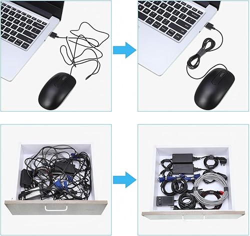Miniatura 2 de WILLBOND 3/4 Inch x 90ft Fastening Tape Cable Ties Reusable Fastening Nylon Tape Double Side Hook Roll Hook and Loop Straps Wires Cords Management