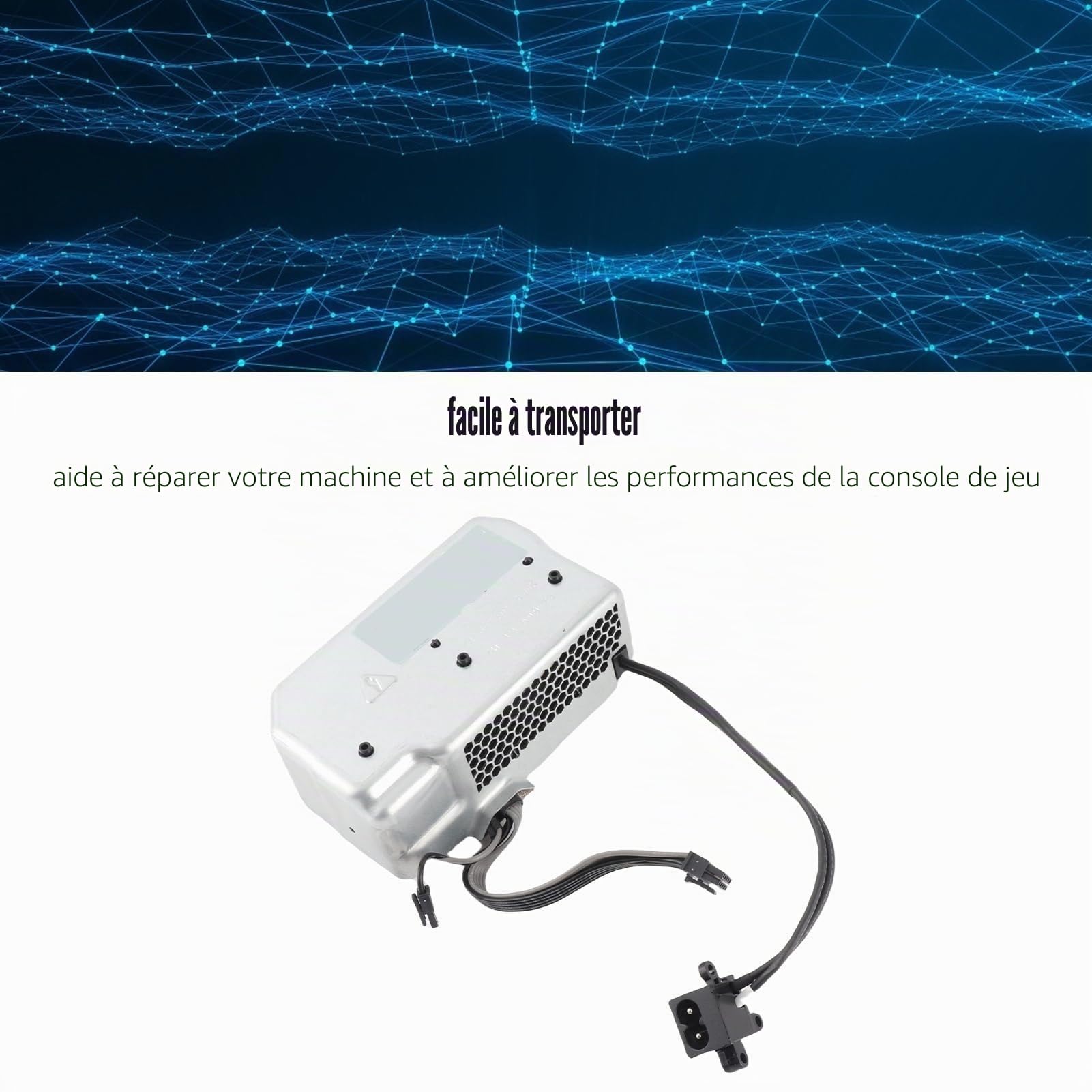 pour Alimentation Series X, Adaptateur Secteur pour Series X, Remplacement de L'alimentation Interne pour Console de Jeu Series X, Bloc d'alimentation pour Series X, AC