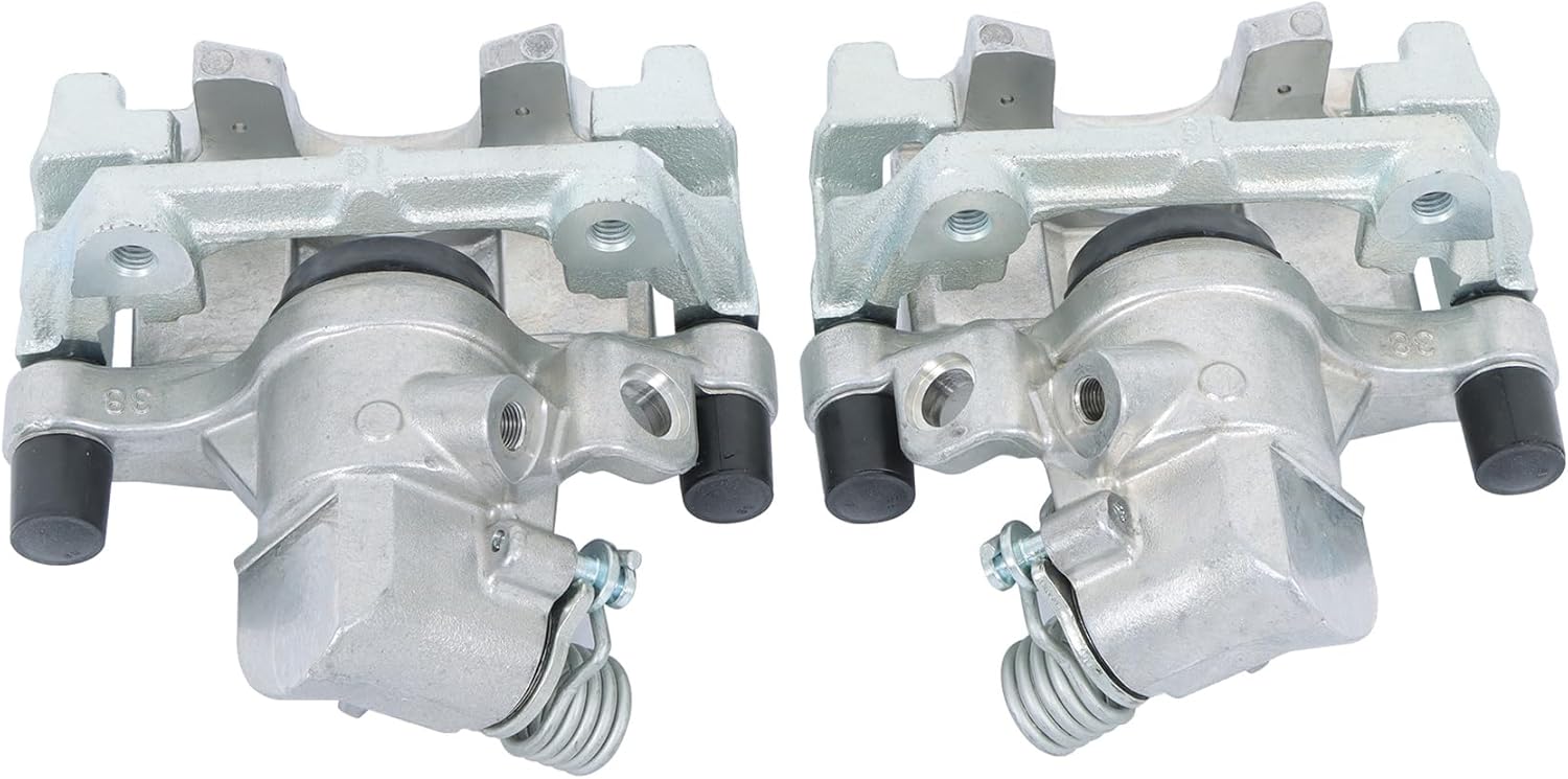 GXYWADY 2Pcs Rear Left and Right Disc Brake Caliper with Bracket Replacement for Model 3 C30 C70 S40 V50 2004-2011