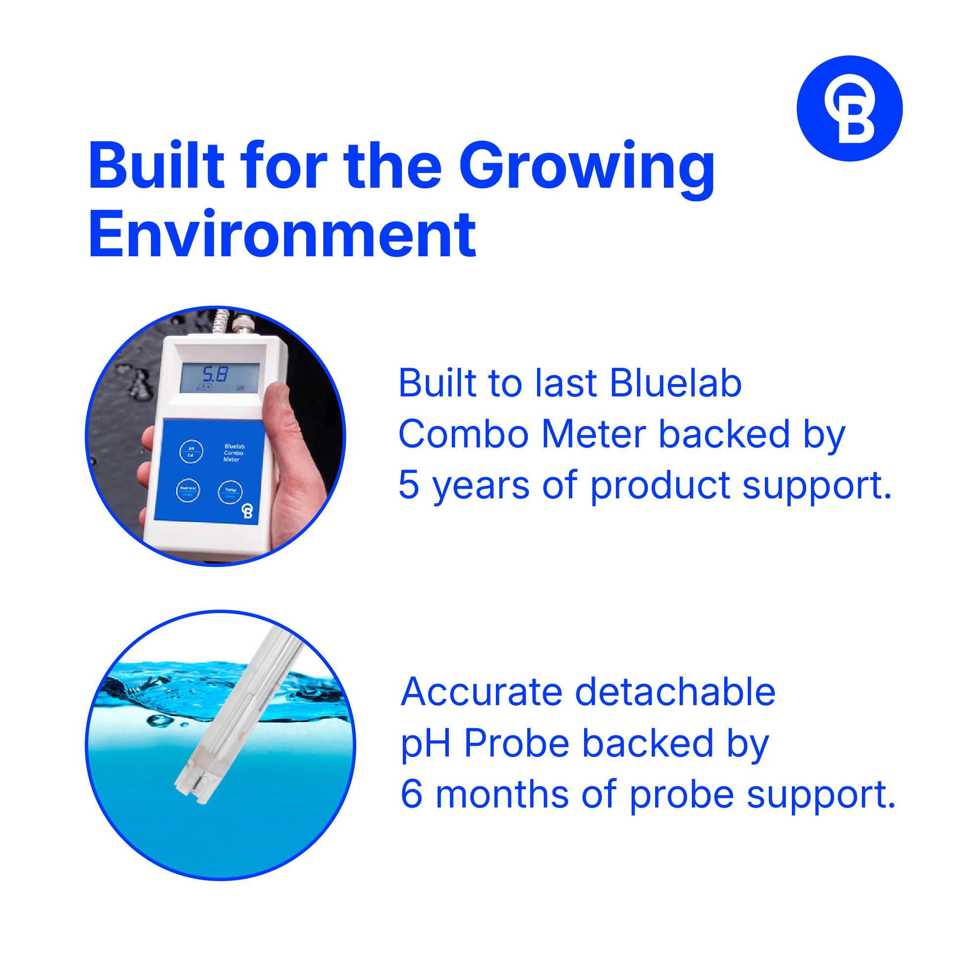 Bluelab METCOM Combo Meter - pH, TDS, Temperature -4